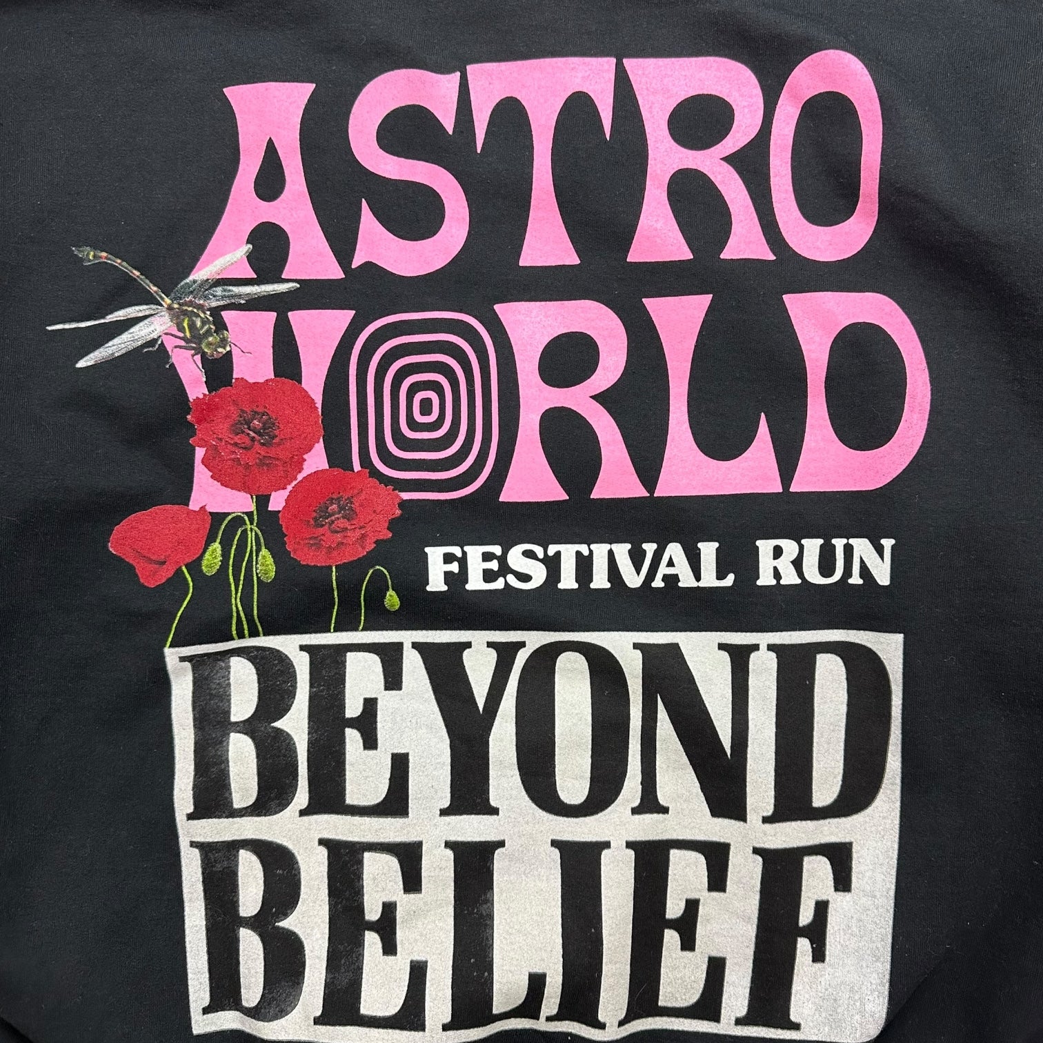 Travis Scott Astroworld Festival Run Hoodie Black