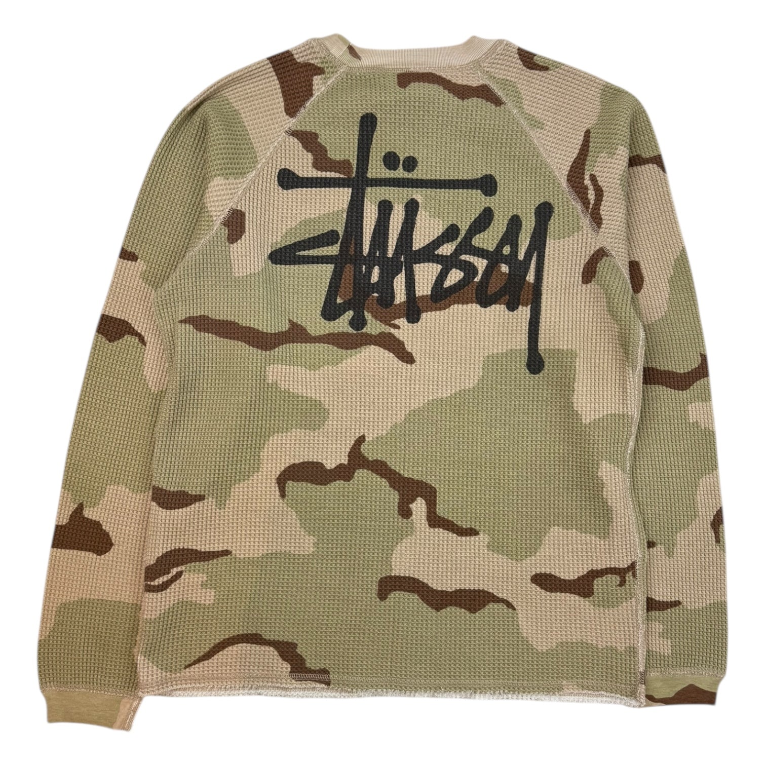Stussy Raglan Basic Thermal L/S Sand Camo