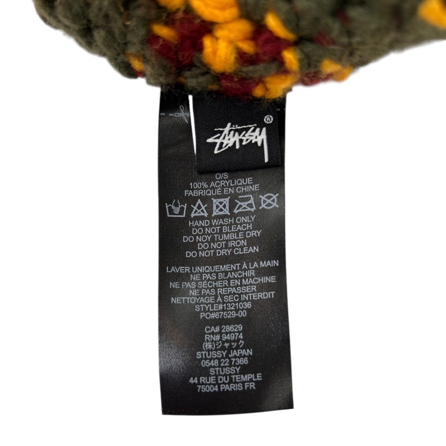 Stussy Giza Knit Bucket Hat Olive
