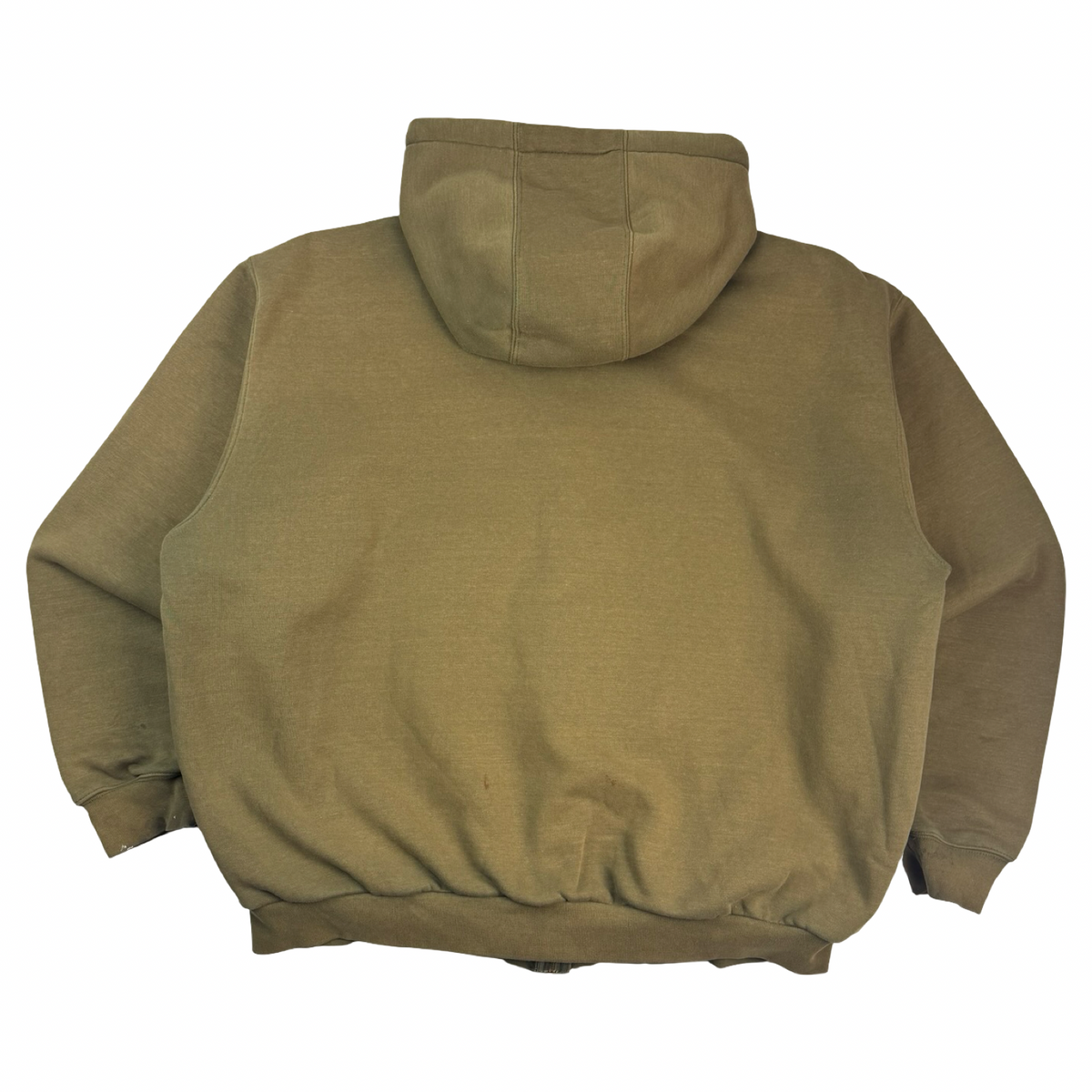 Vintage Carhartt Thermal Lined Zip Up Hoodie Olive Green