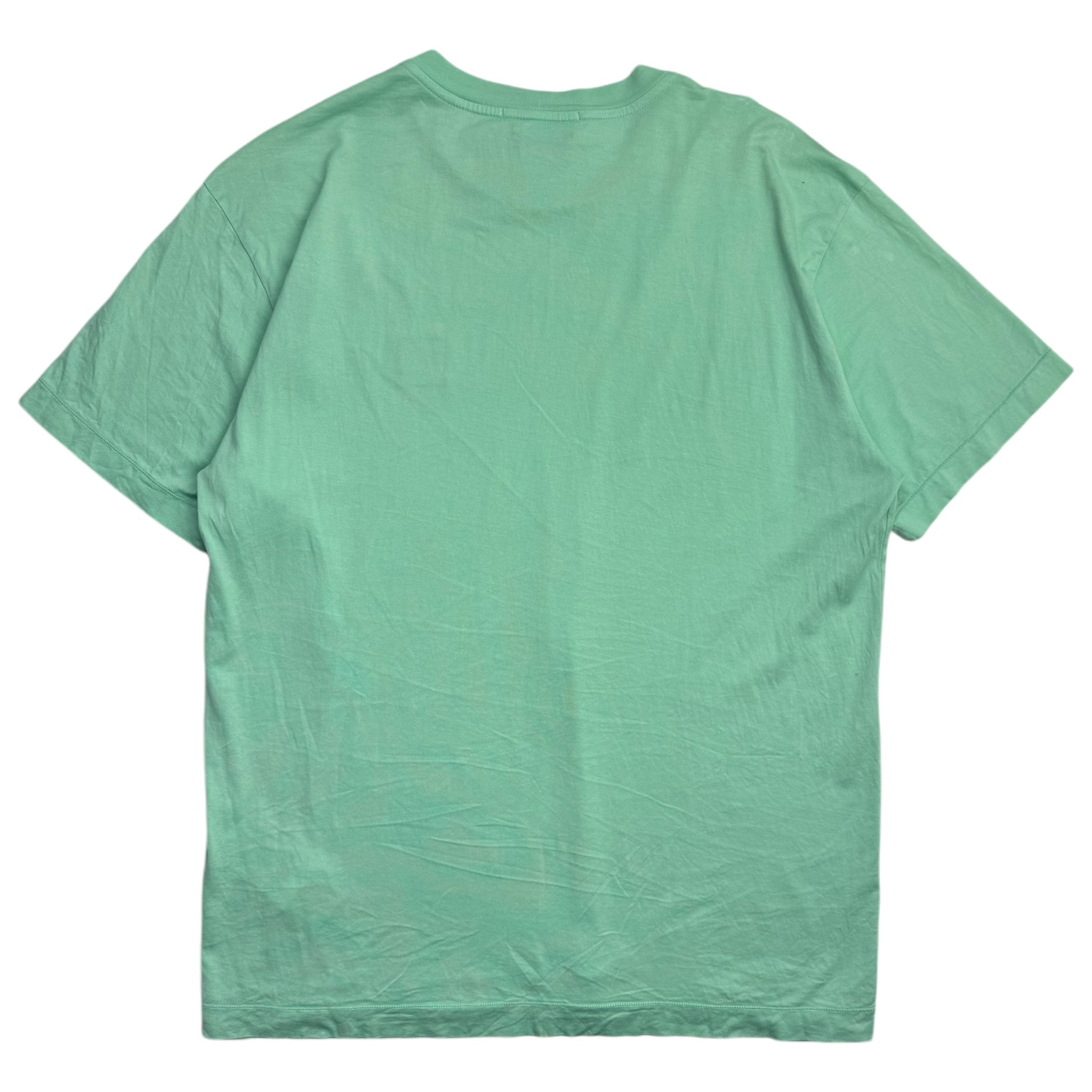 Stone Island Logo-Appliquéd Cotton-Jersey T-Shirt Teal