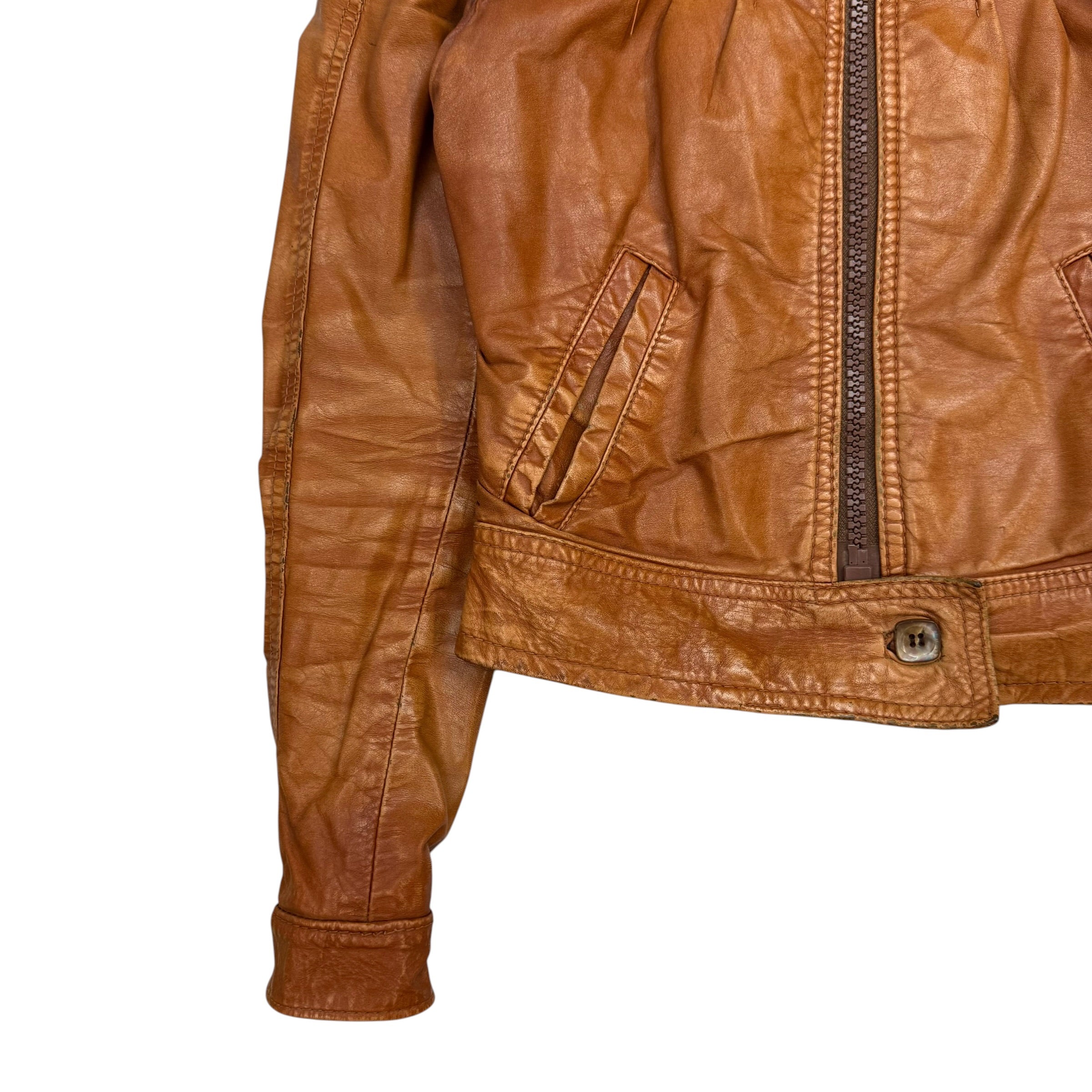 (W) Montreal Leather Garments Jacket Brown