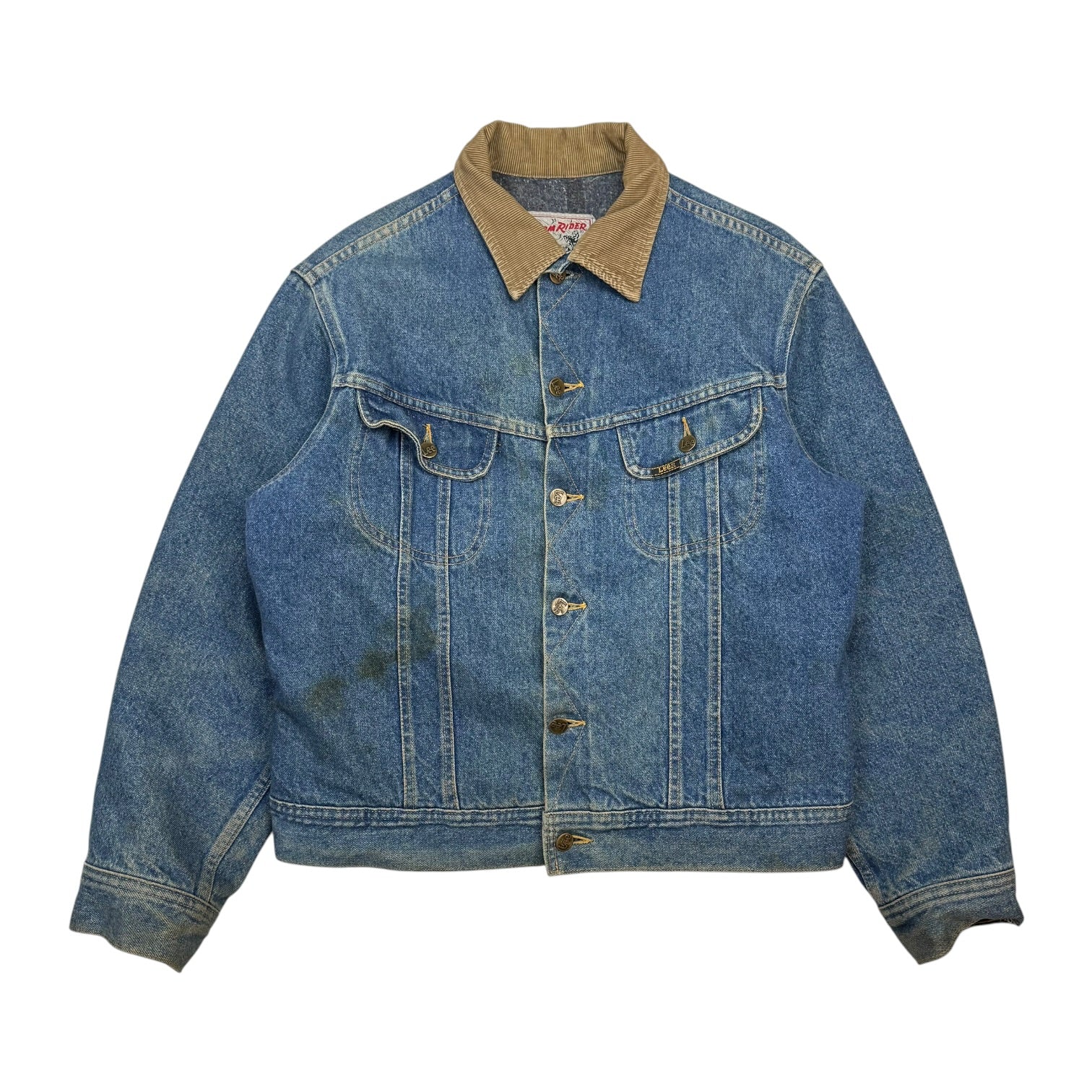 Vintage Lee Storm Rider Denim Jacket Dark Wash