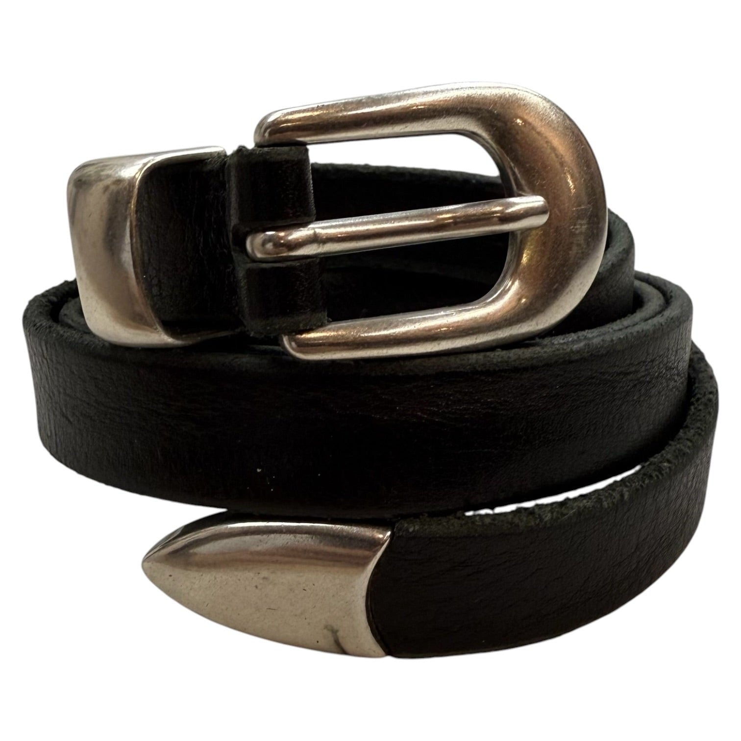 Our Legacy 2CM Belt Black Leather