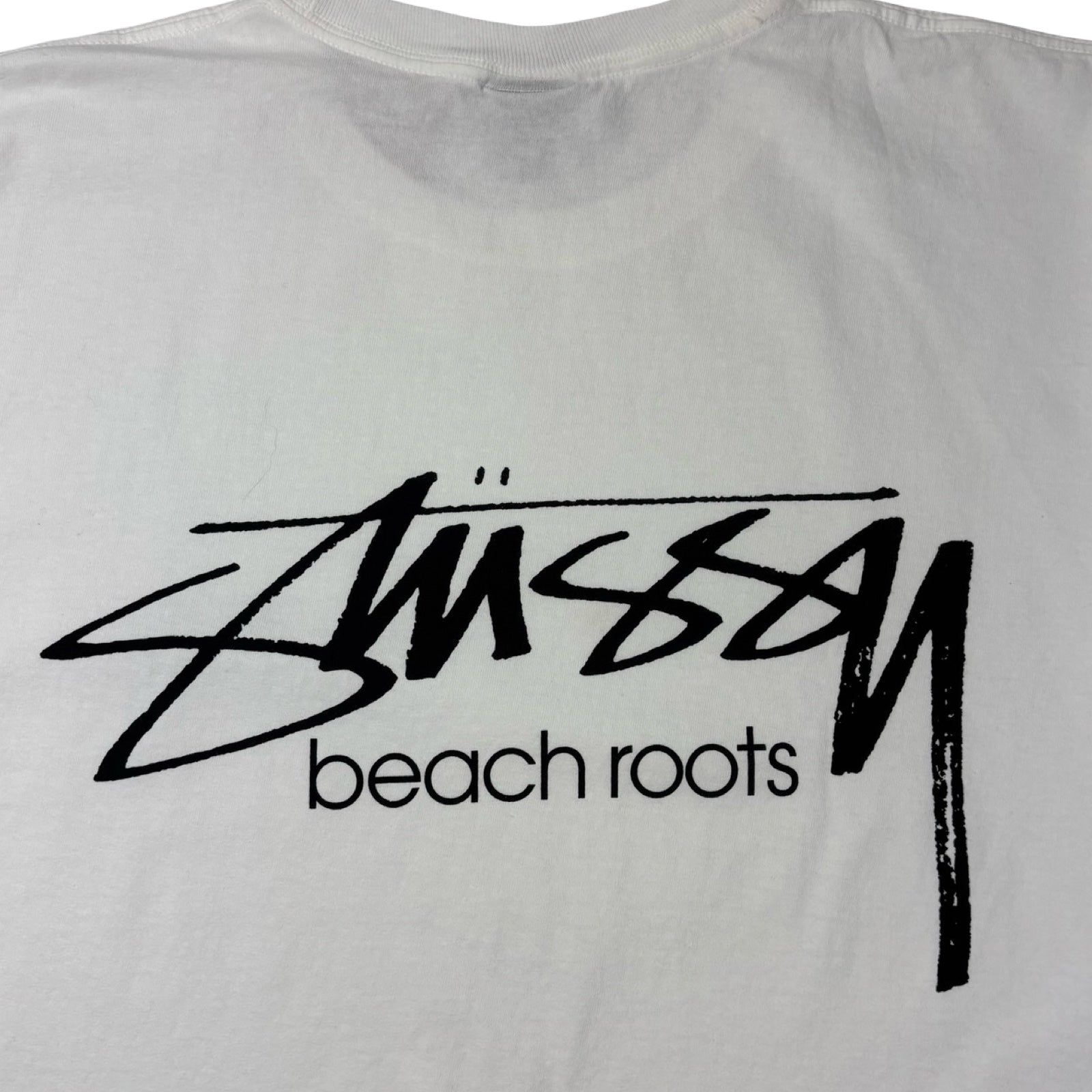 Stussy Beach Roots Pigment Dyed Tee White