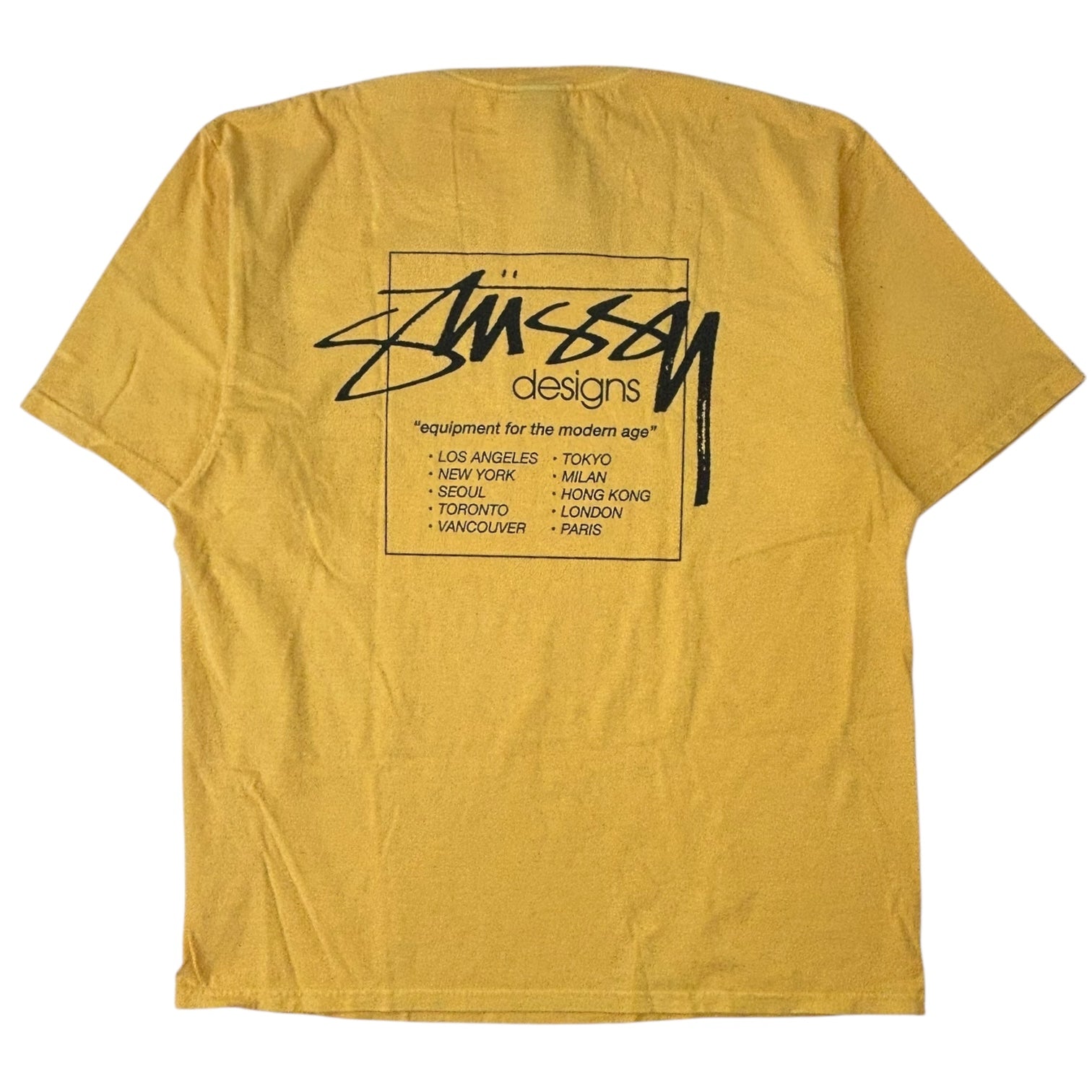 Stussy Modern Age Pigment Dyed T-Shirt Yellow