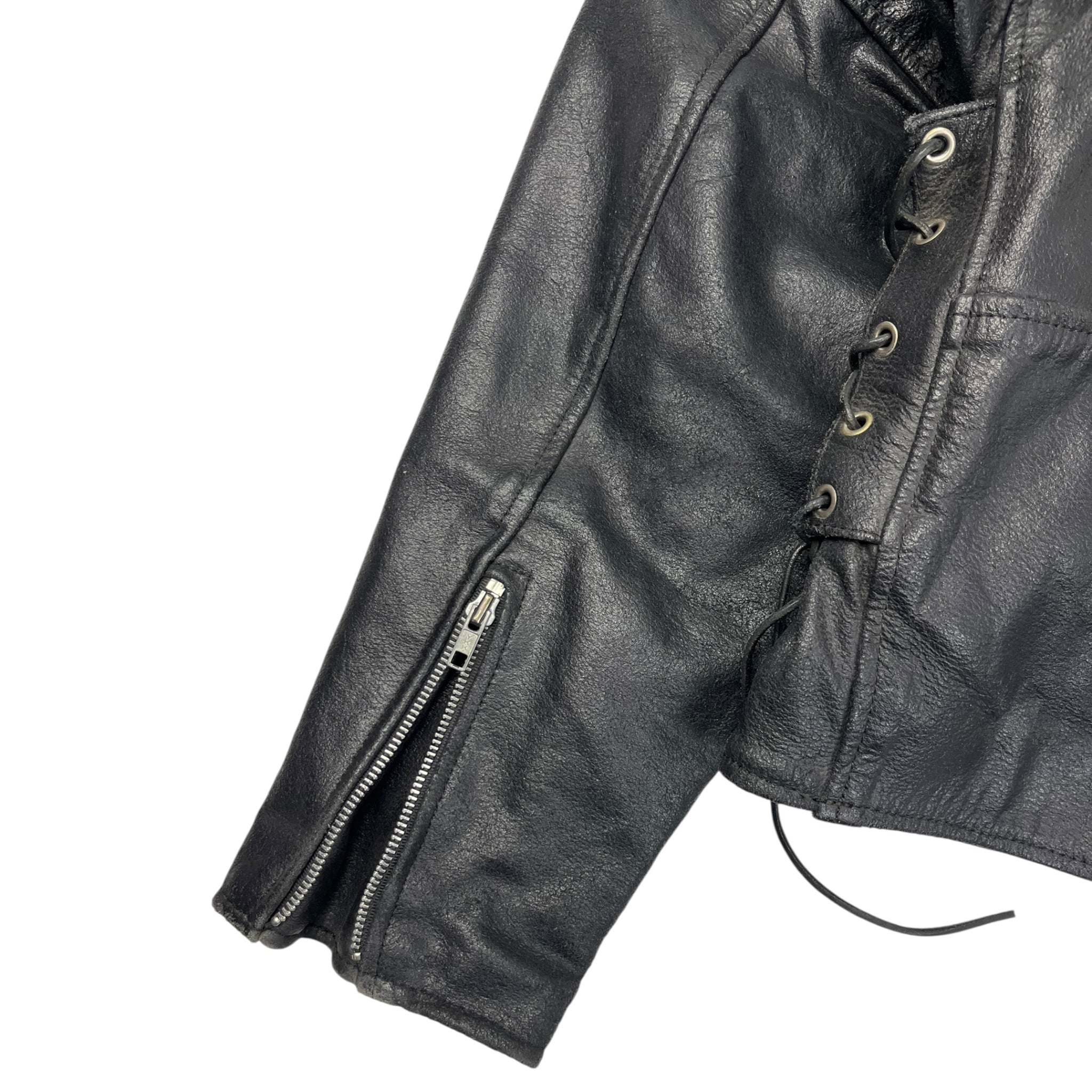 Vintage Screamin' Eagle Leather Biker Jacket