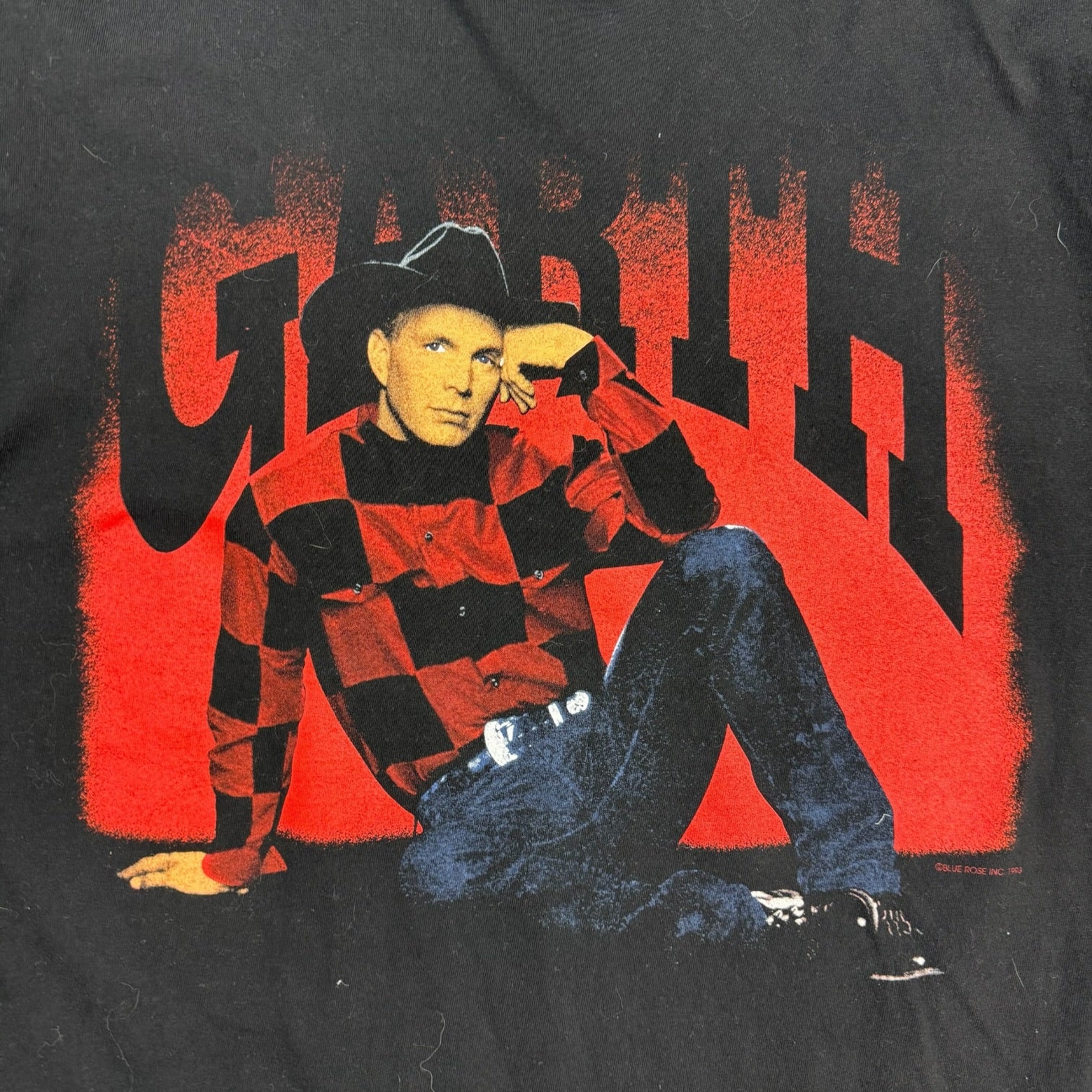 Vintage Garth Brooks On Tour Tee Black