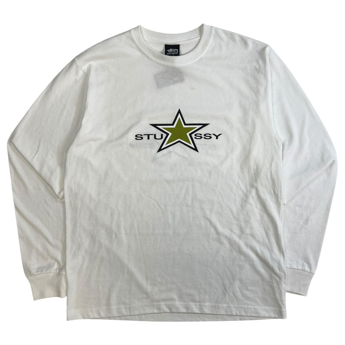 Stussy Star Long Sleeve T-Shirt White