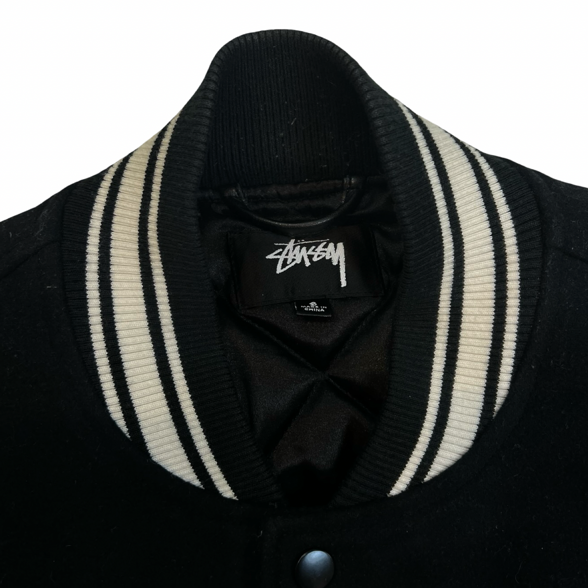 Stüssy Wool Varsity Jacket Black