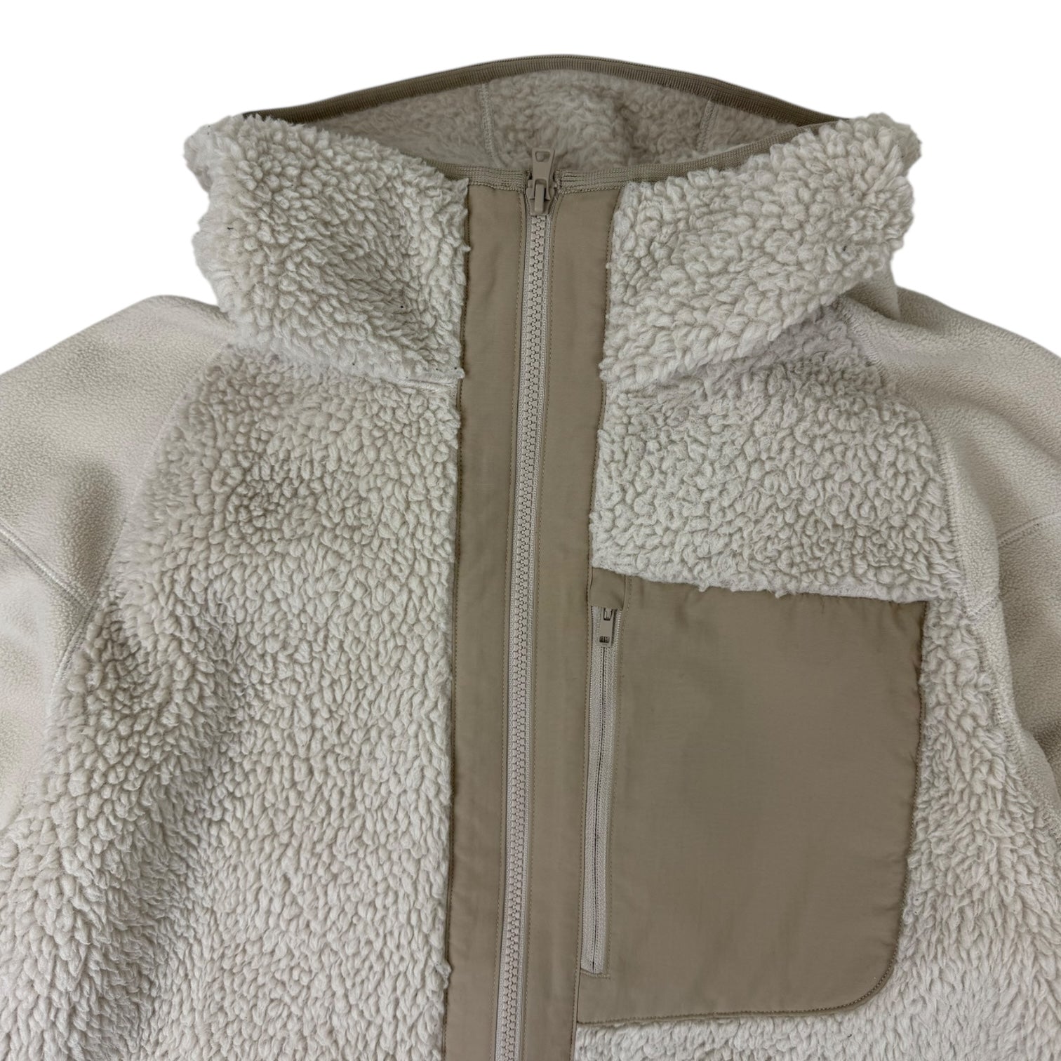 Uniqlo x White Mountaineering Fleece Full-Zip Jacket Natural
