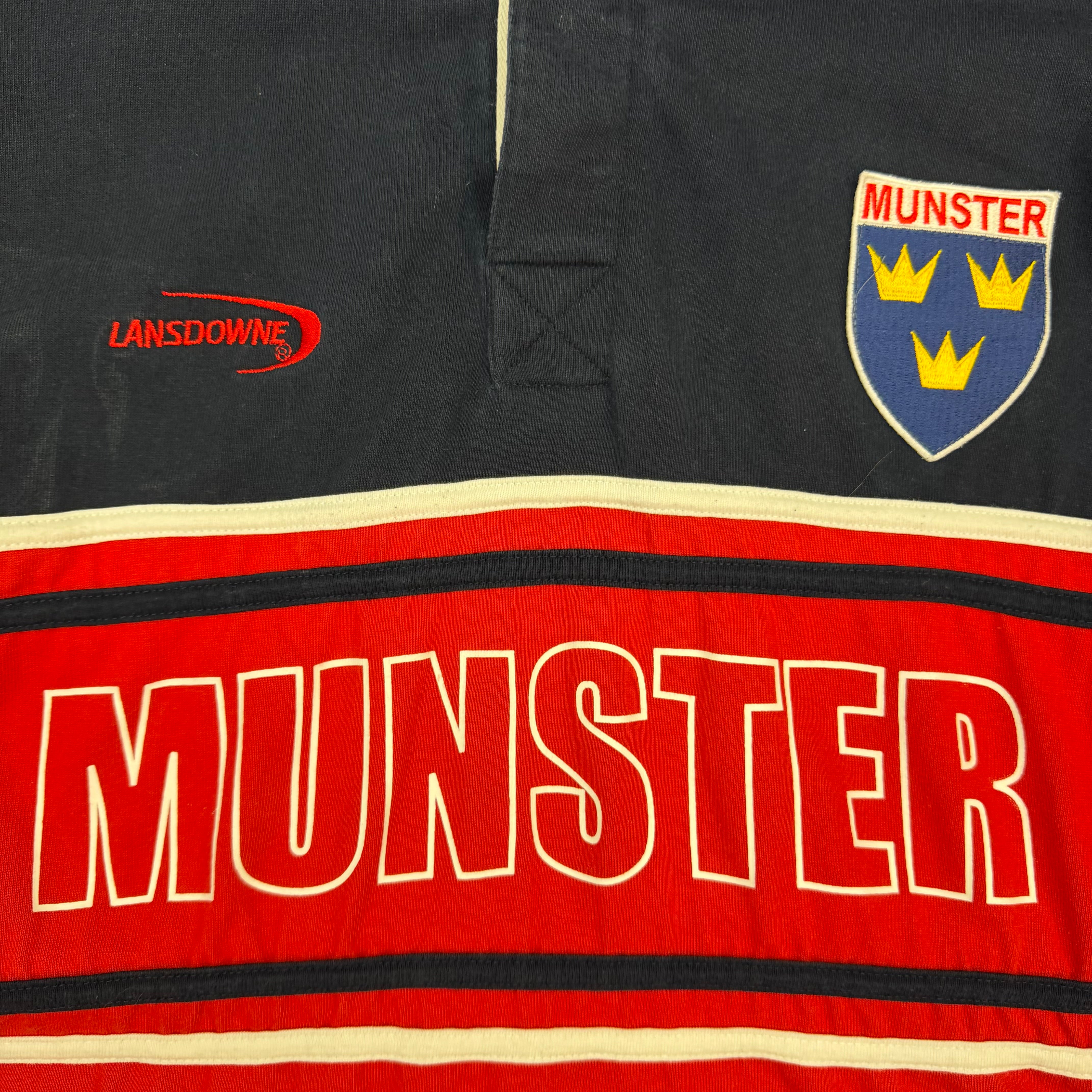 Vintage Lansdowne Munster Longsleeve Rugby Red