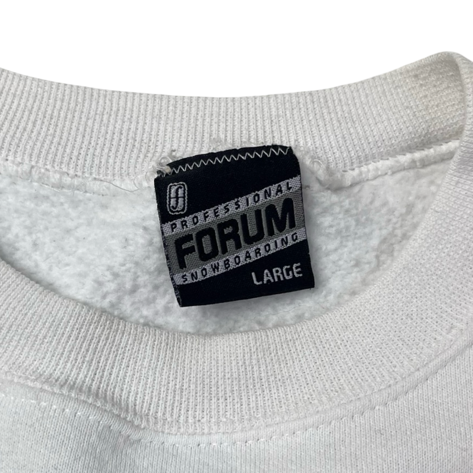 Vintage Forum Snowboards Crewneck White