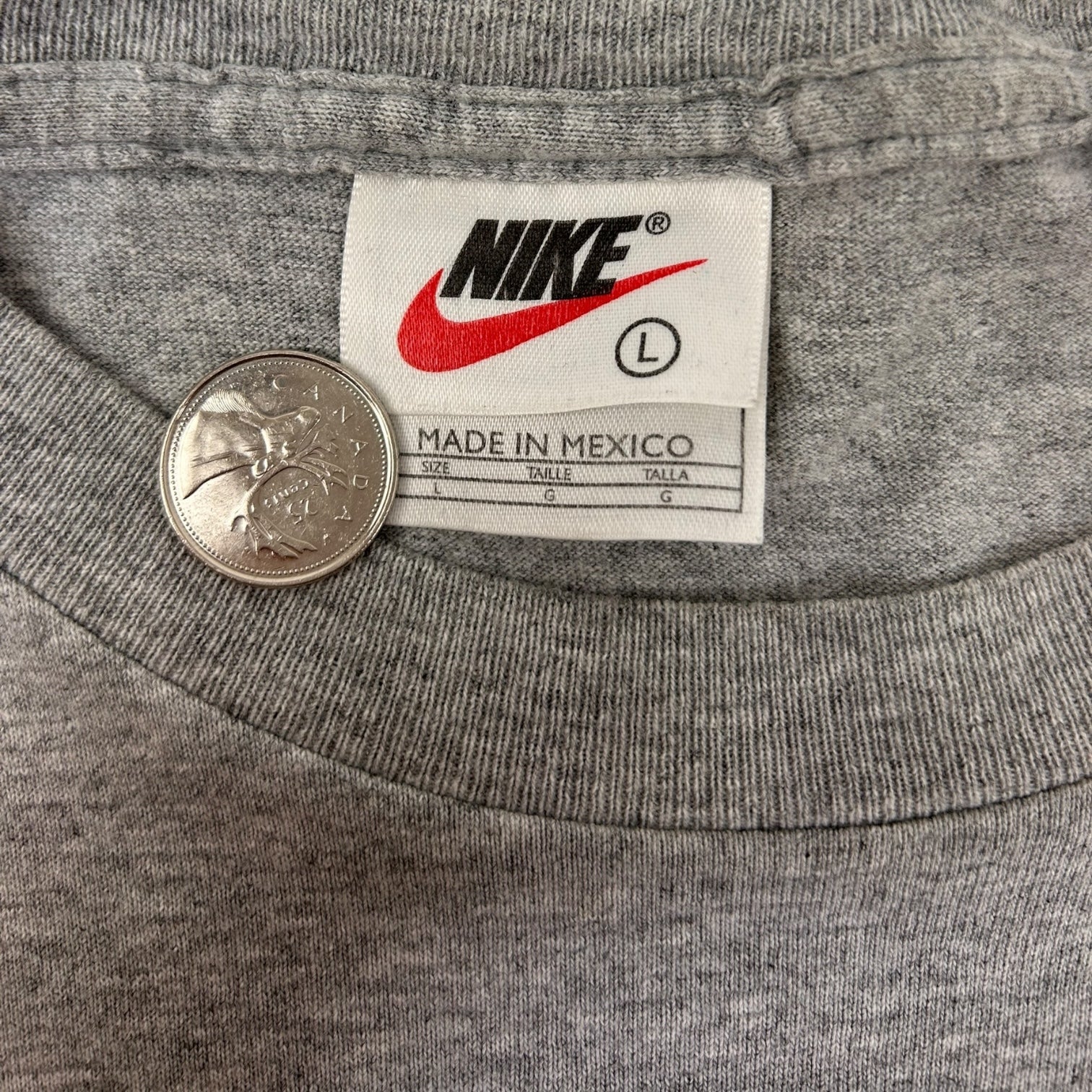 Vintage Nike Precision & Control Tiger Woods T-Shirt Grey