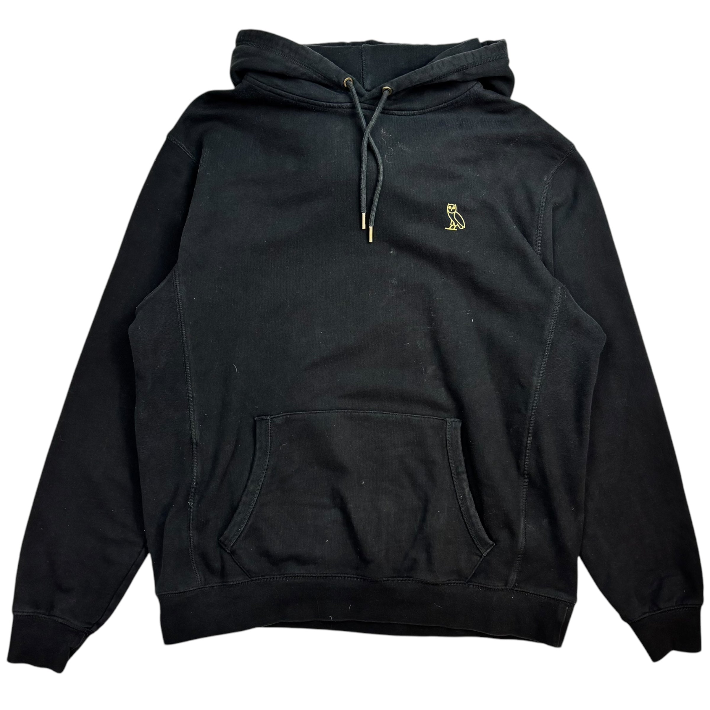 OVO Essentials Owl Gold Hardware Hoodie Black