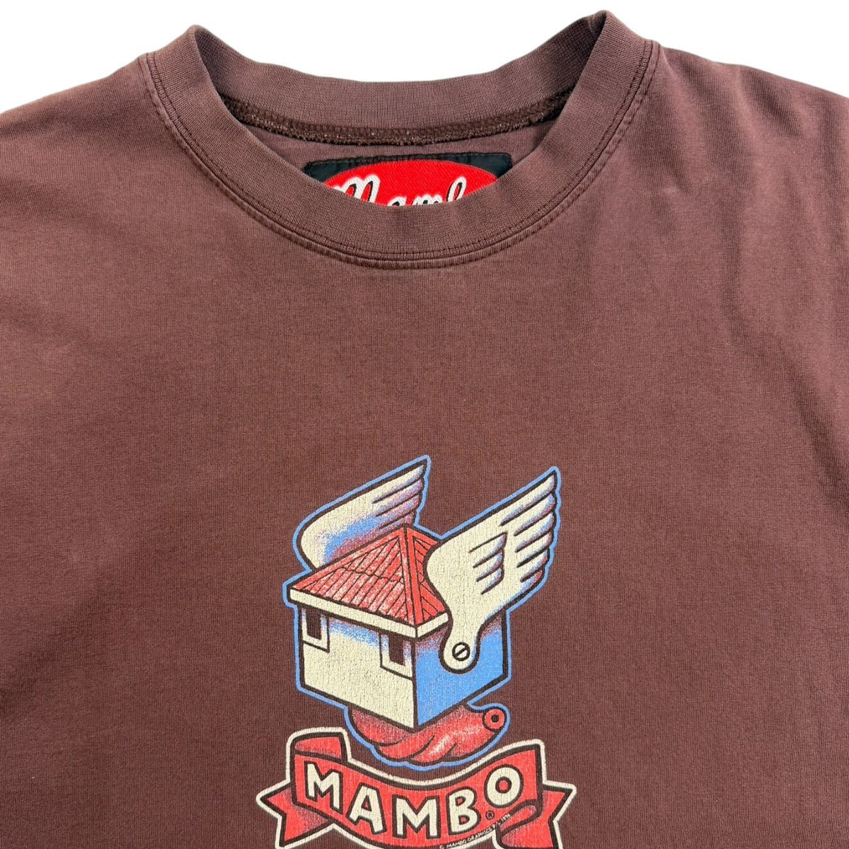Vintage Mambo Jesus Faith T-Shirt Brown