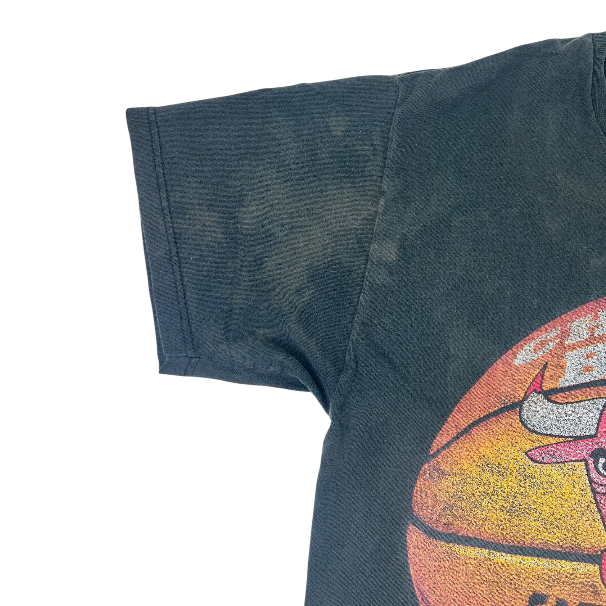 Vintage Chicago Bulls ‘96 Champions T-Shirt Washed Black