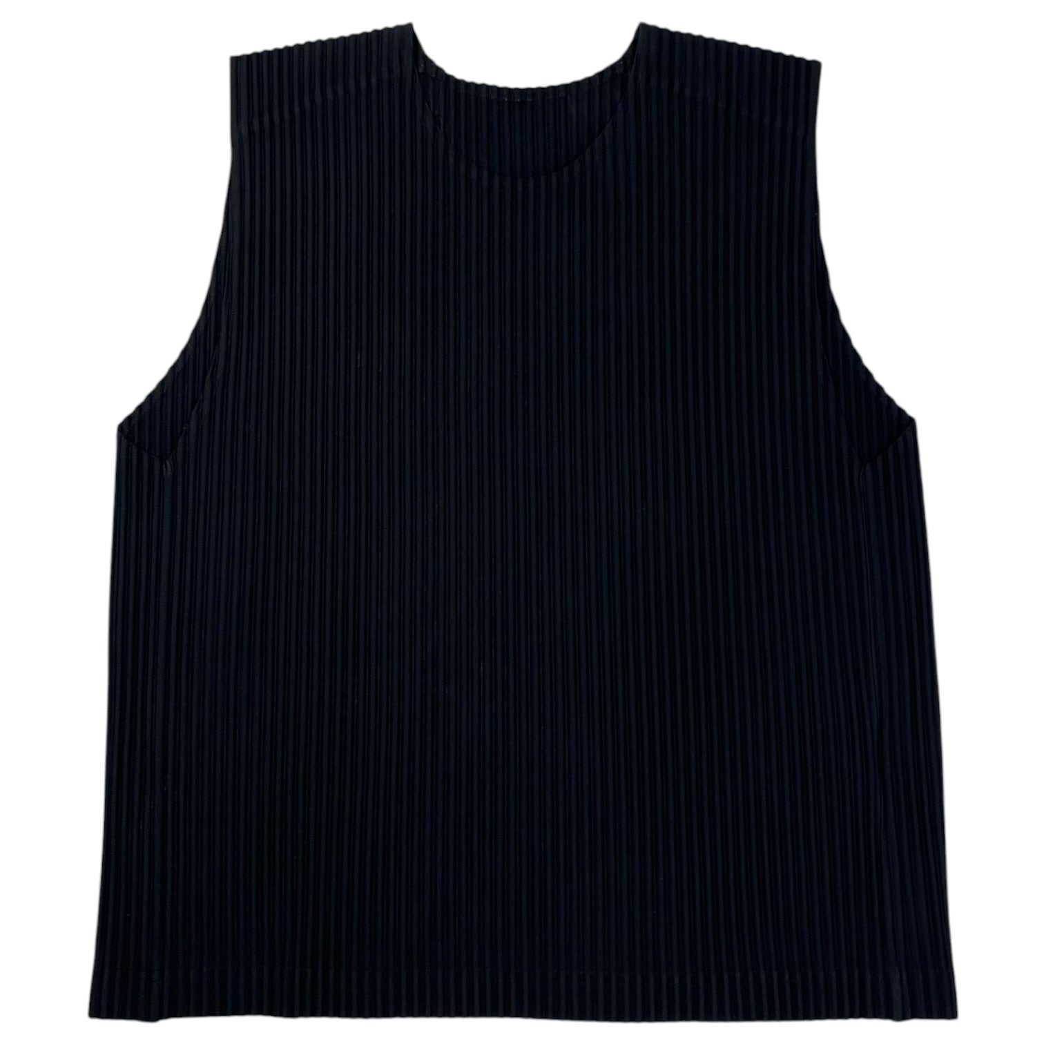 Homme Plissé Issey Miyake Black Pleated Tank Top