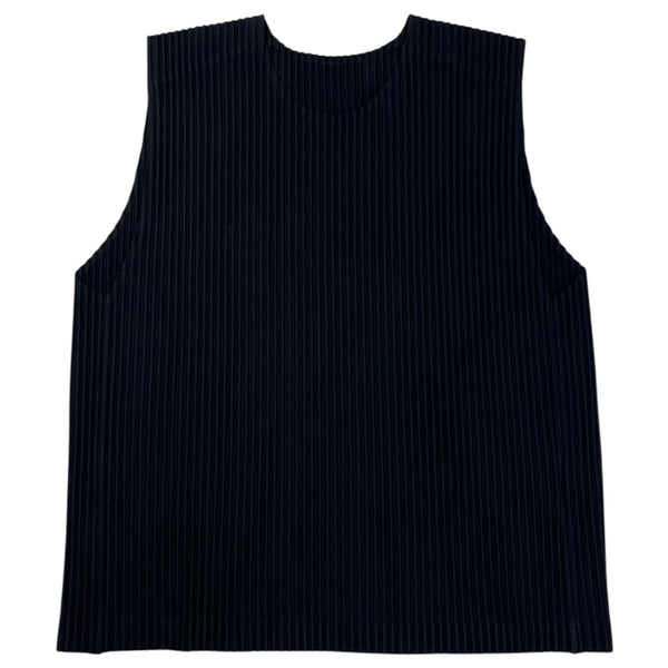 Homme Plissé Issey Miyake Black Pleated Tank Top