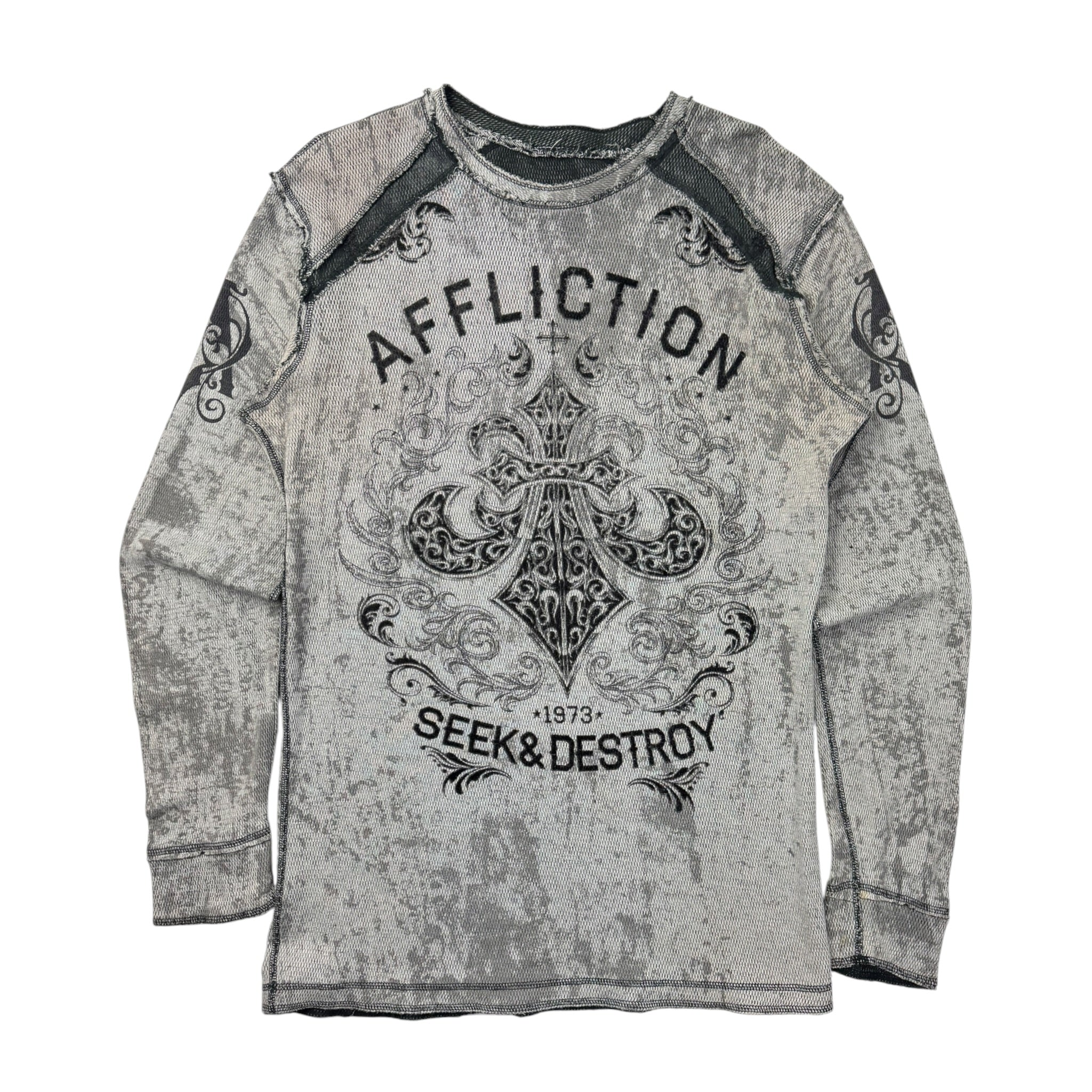 Y2K Affliction 'Seek & Destroy' Reversible Thermal Longsleeve