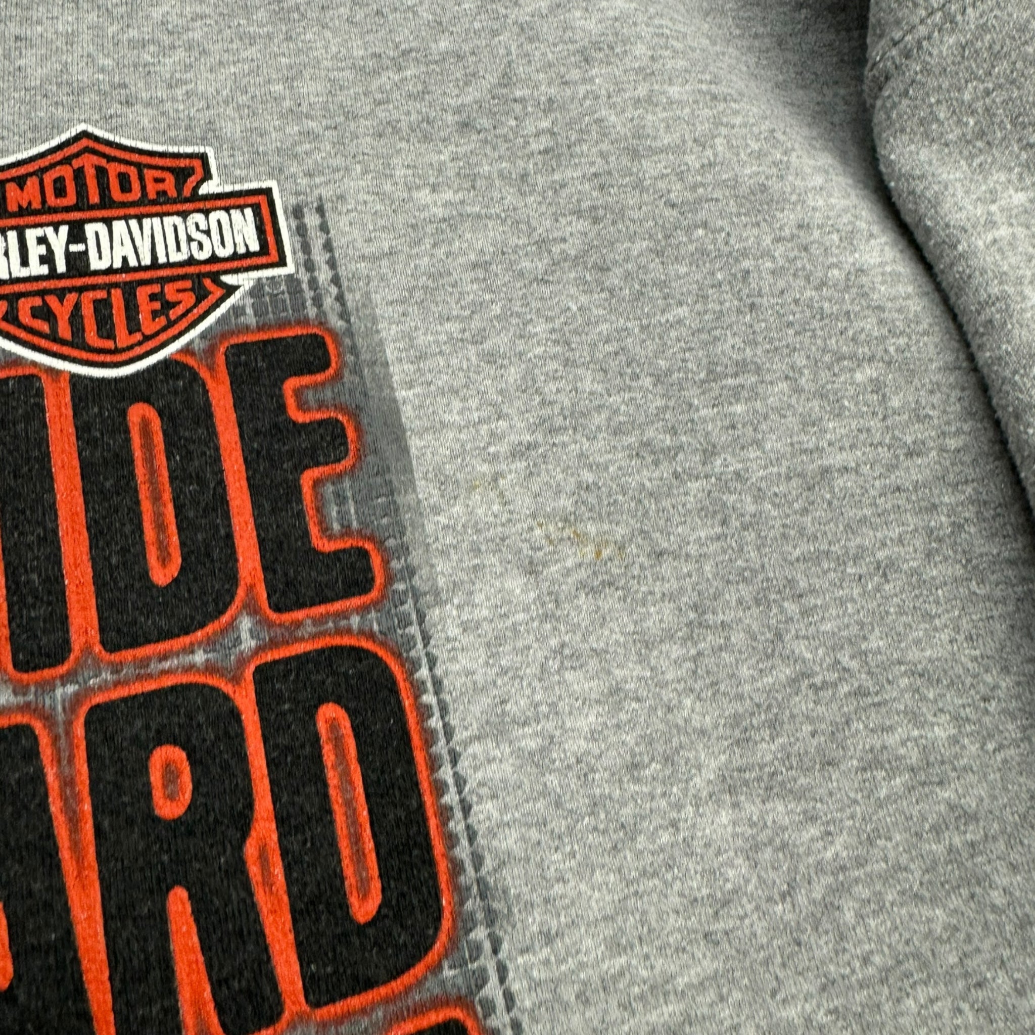 Vintage Harley Davidson Ride Hard Sweater Grey