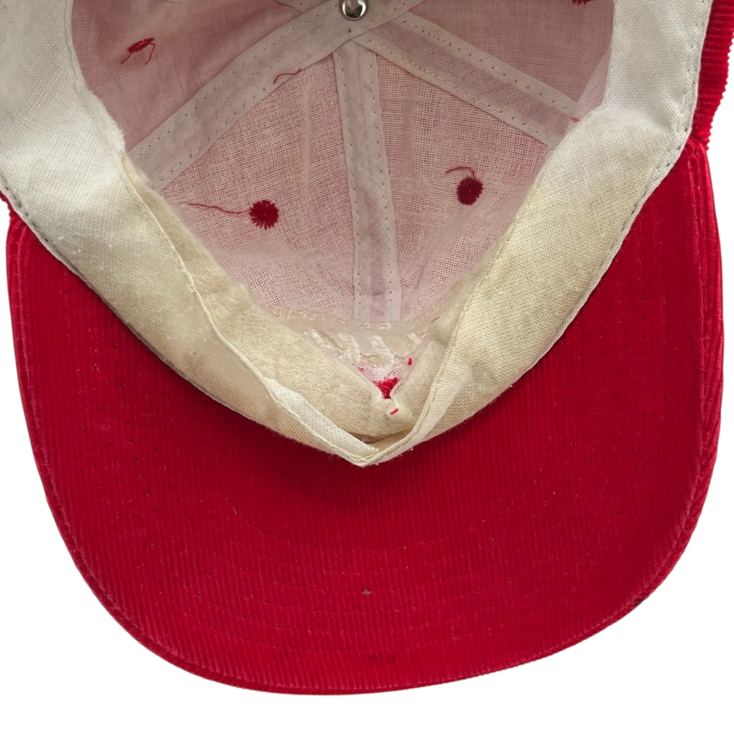 Vintage Notre Dame Hounds Corduroy Snapback Red
