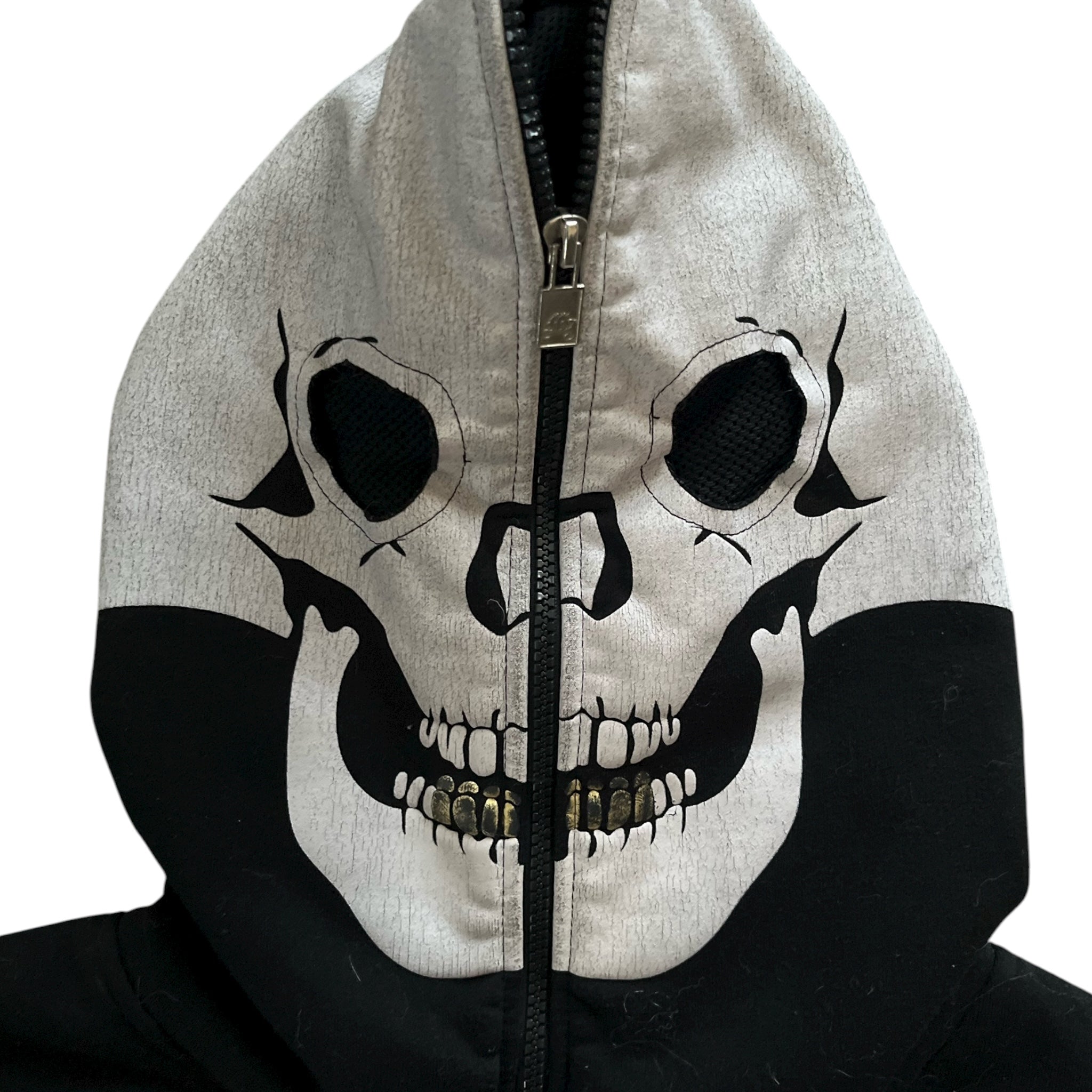 Vintage Y2K Mecca Jeans Skeleton Full Zip Hoodie