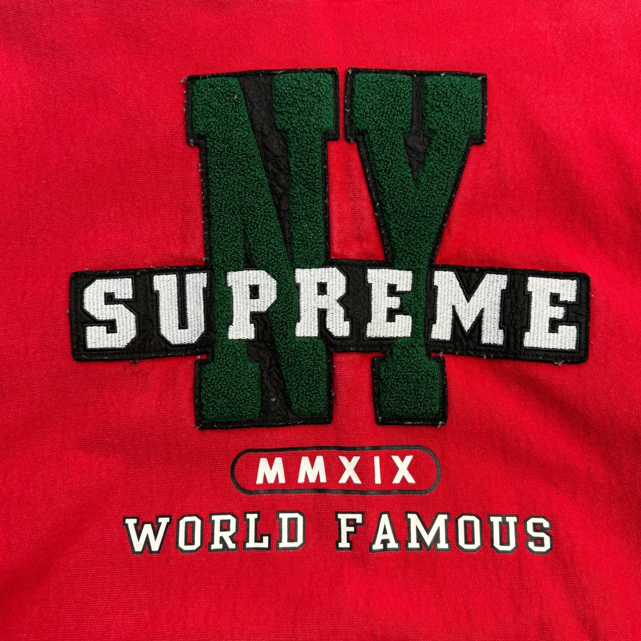 Supreme NY Hooded Sweatshirt Red