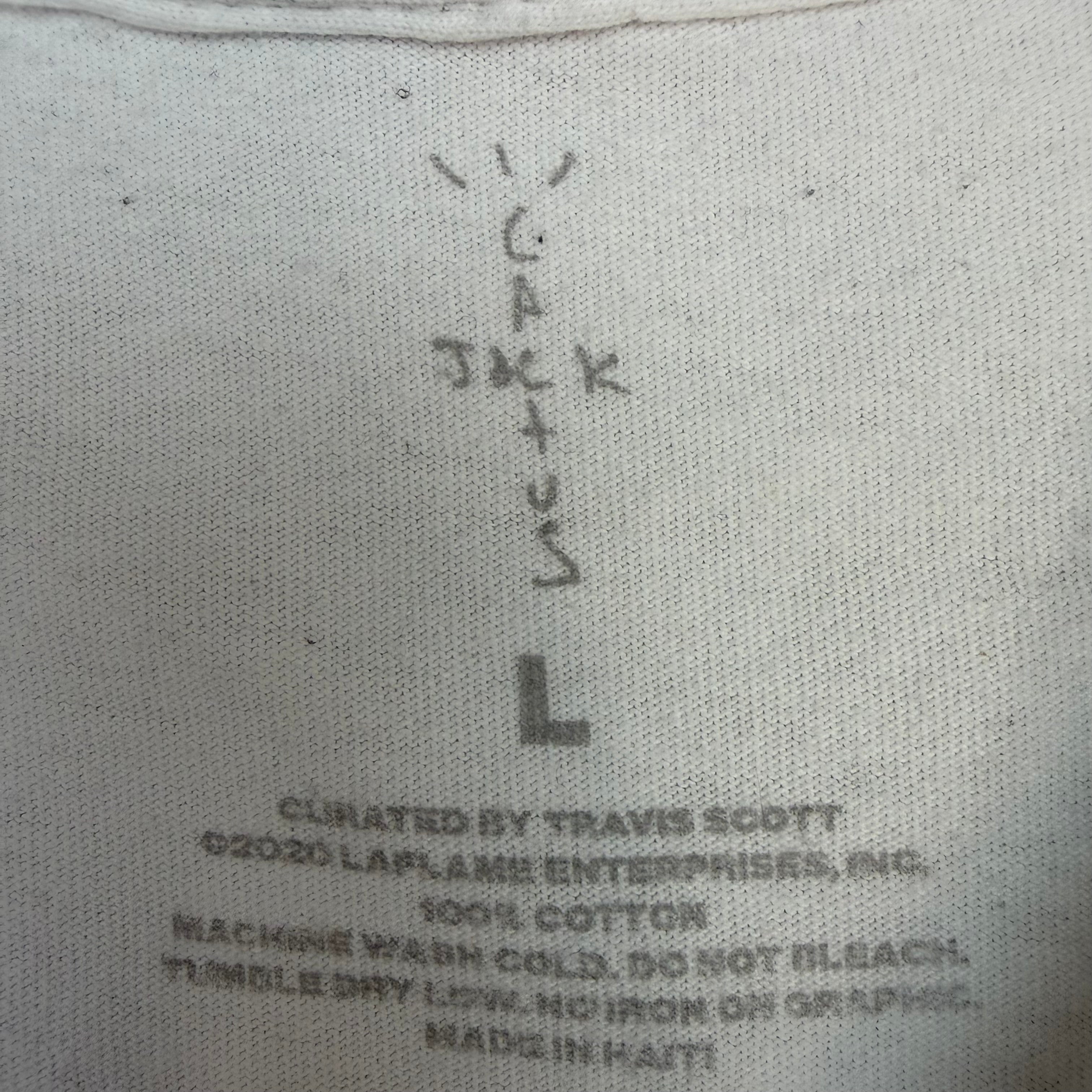 Travis Scott Cactus Jack Franchise Gates Tee White
