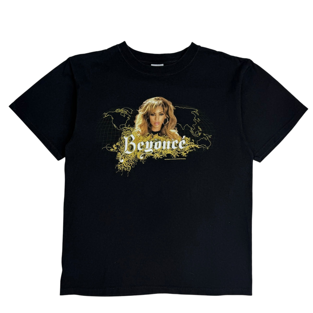 (W) 2007 Beyonce The Beyonce Experience World Tour Tee Black