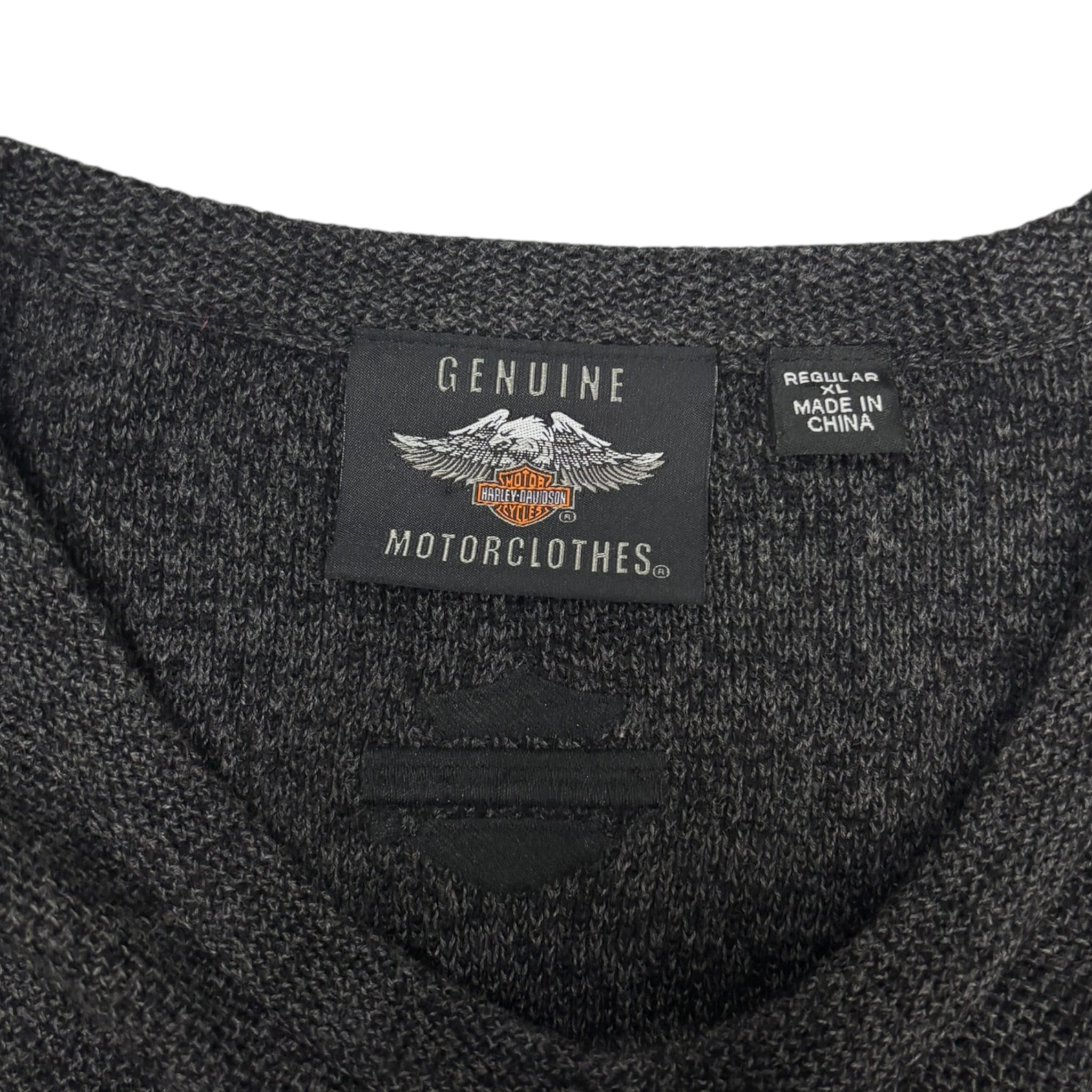 Vintage Harley Davidson Embroidered Knit