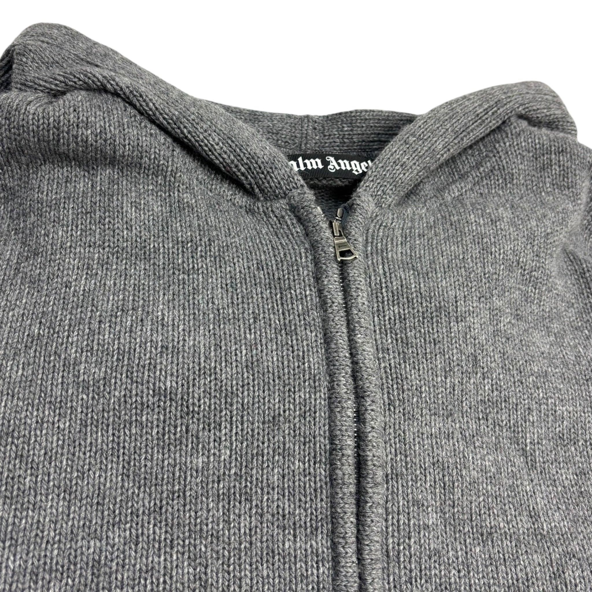 Palm Angels Logo Knit Zip-Up