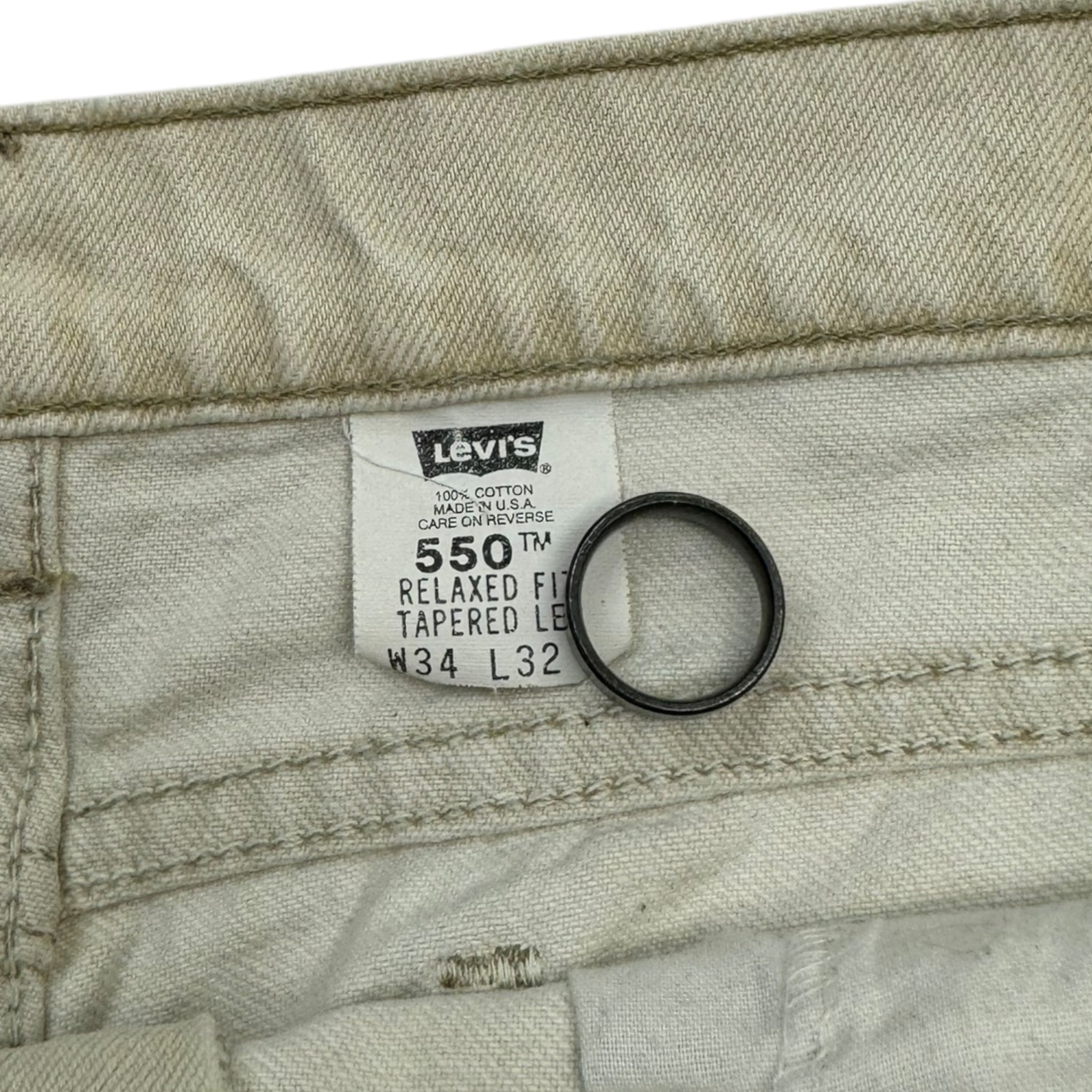 Vintage Levi’s Orange Tab White Denim Jeans