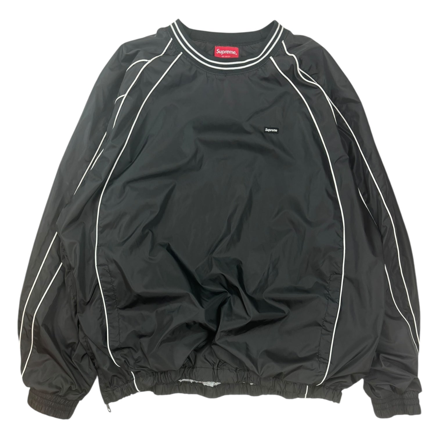 Supreme Piping Warm-Up Pullover Black