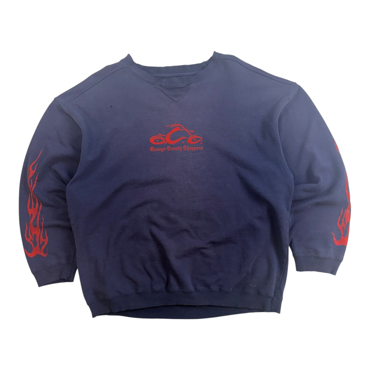 Vintage Orange County Choppers Distressed Crewneck Navy
