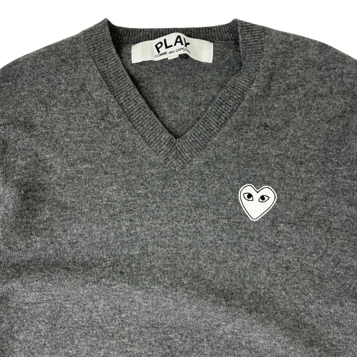 Comme Des Garçons Play Cardigan Dark Grey