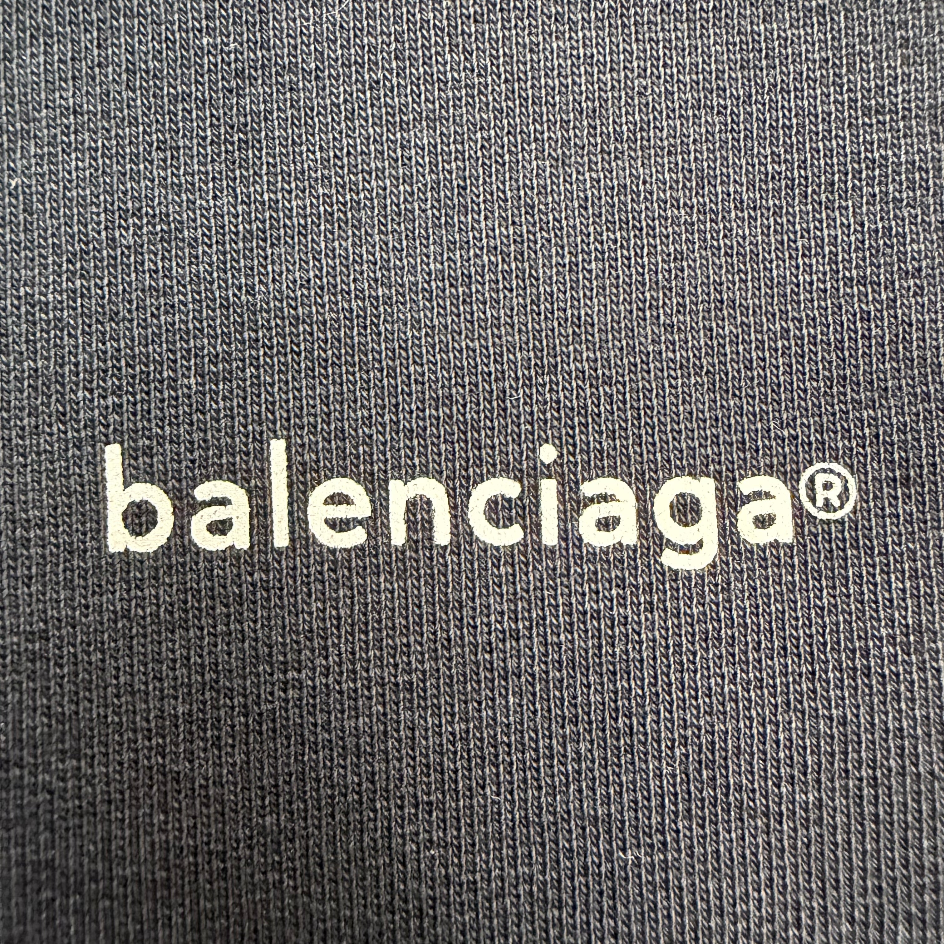 Balenciaga Small Logo Crewneck Black