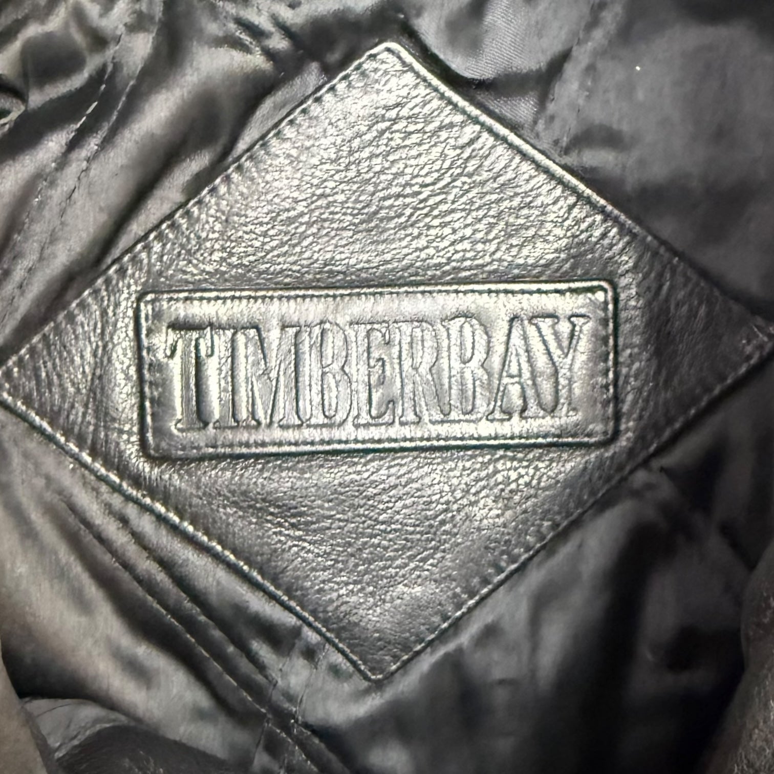 Vintage Timberbay Leather Jacket Black