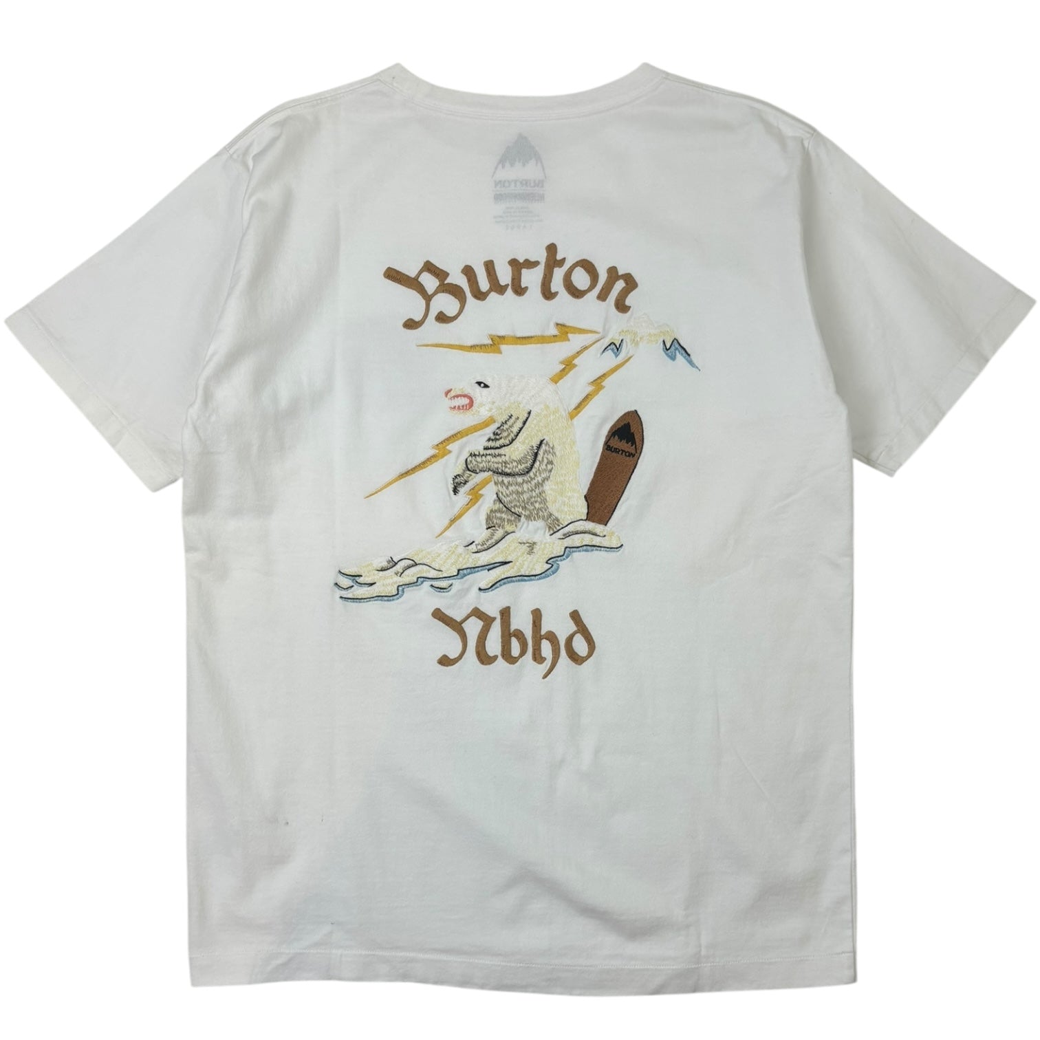 Neighborhood x Burton Embroidered Polar Bear T-Shirt White