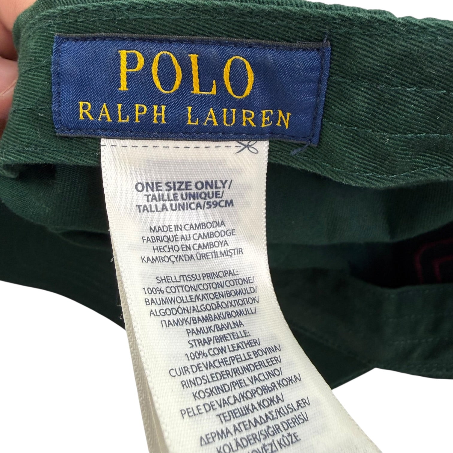 Vintage Polo Ralph Lauren Dad Hat Green