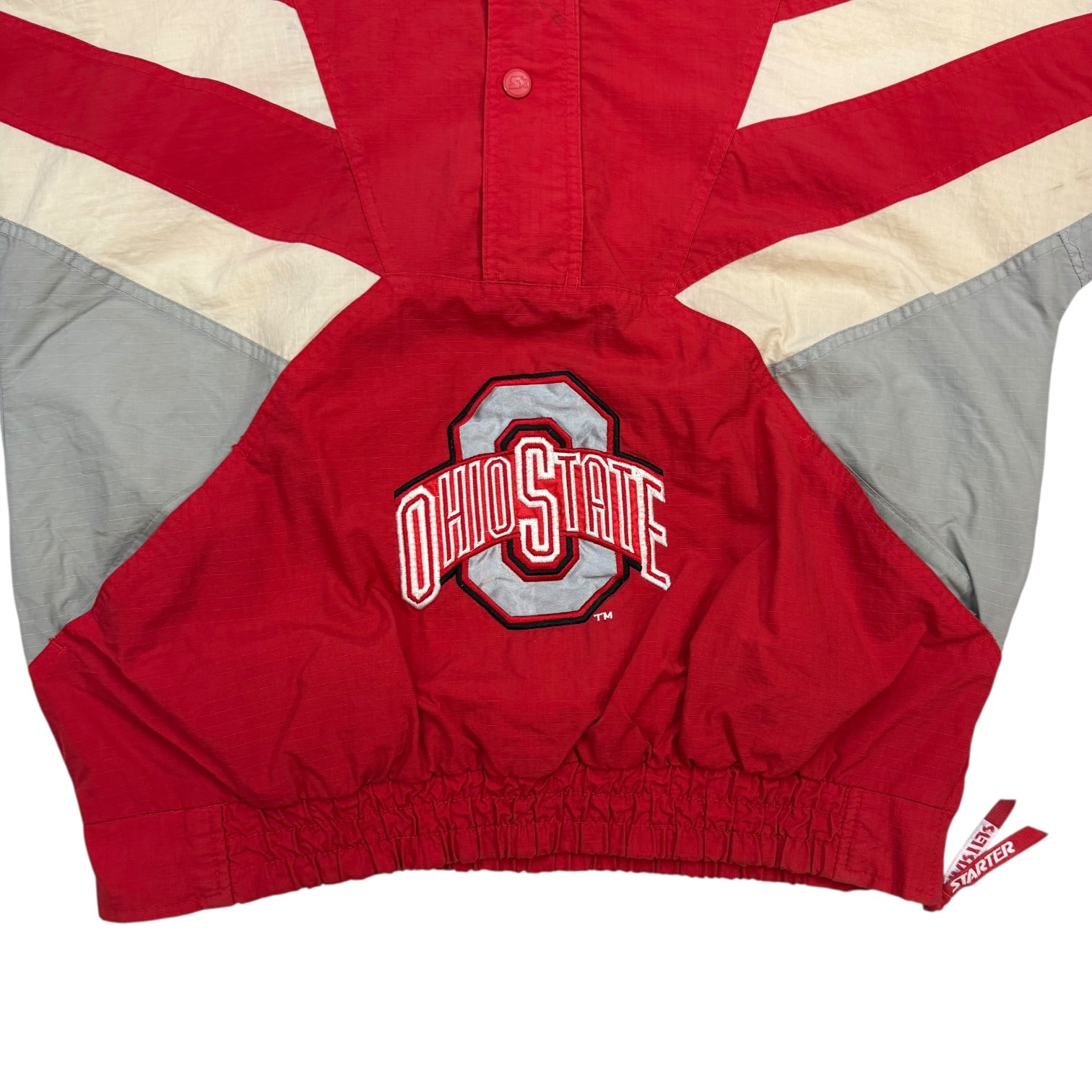 Vintage Starter Ohio State Anorak Jacket Red/Black