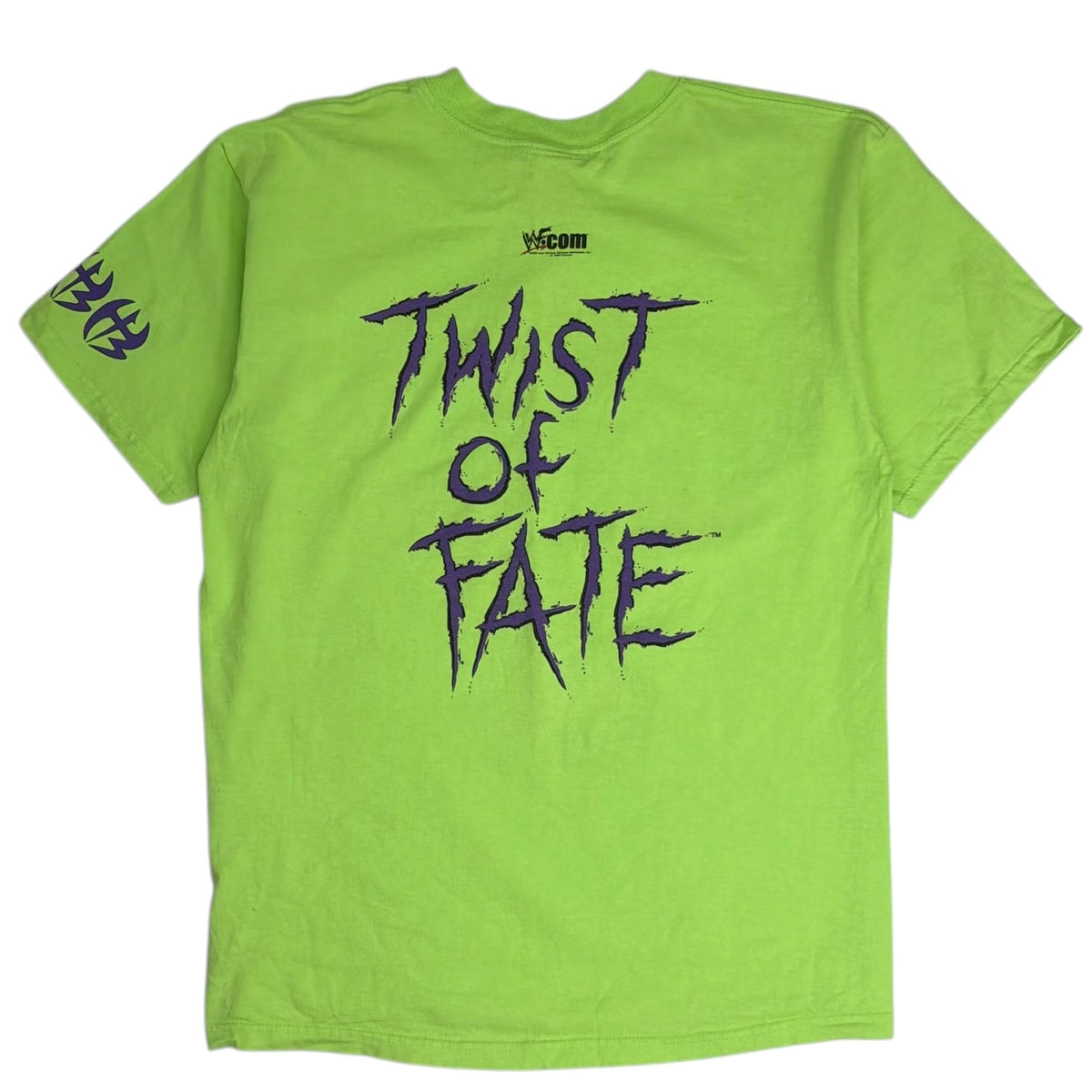 Vintage 2001 WWF Jeff Hardy Twist of Fate Hardy Boyz Tee Green