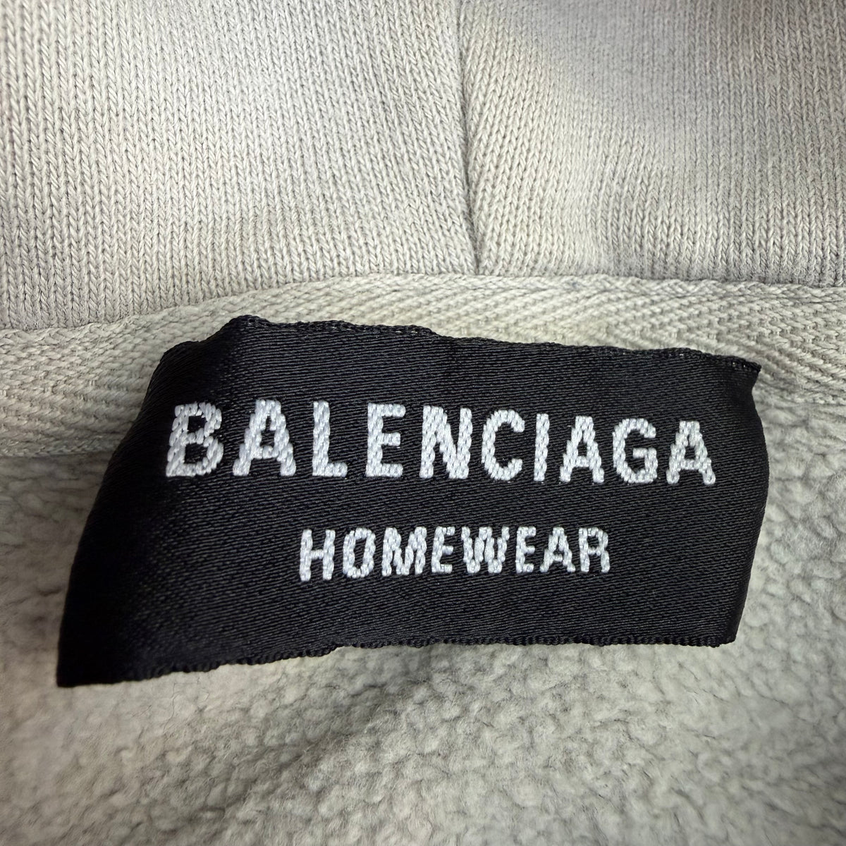 Balenciaga Hotels & Resorts Oversized Zip Up Hoodie Beige