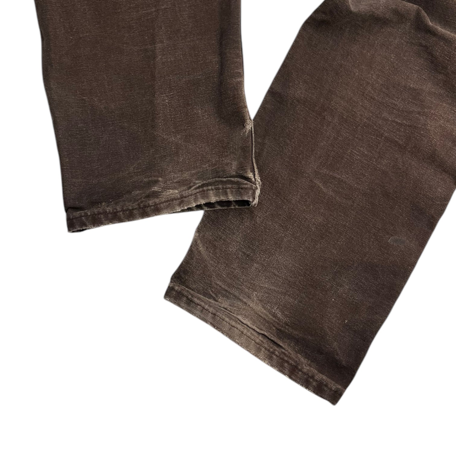 Carhartt Distressed Double Knee Chocolate Brown