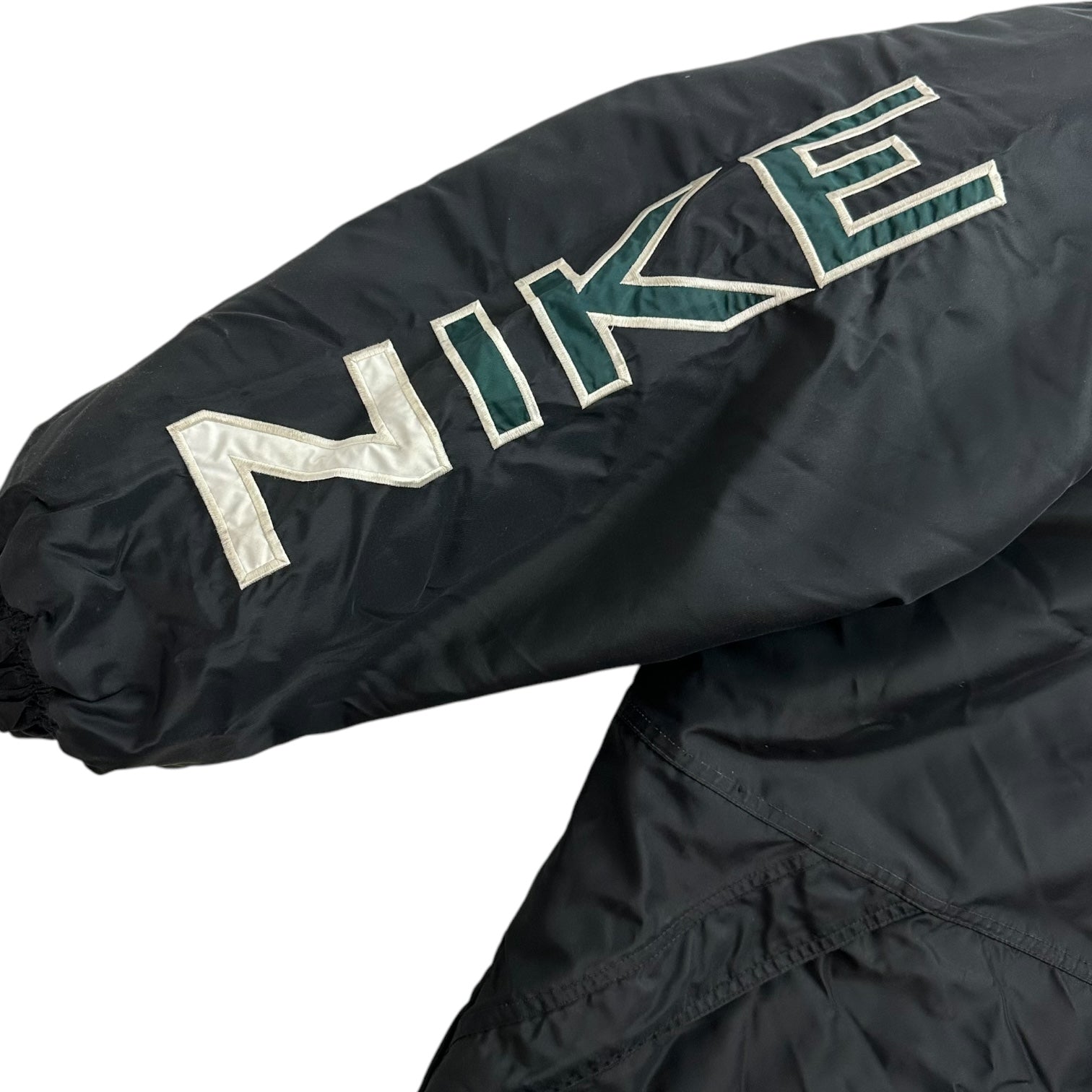 Vintage Nike Reversible Puffer Jacket Black/Green