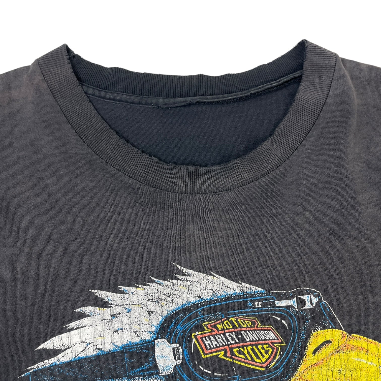 Vintage Harley Davidson Rules Eagle T-Shirt Black