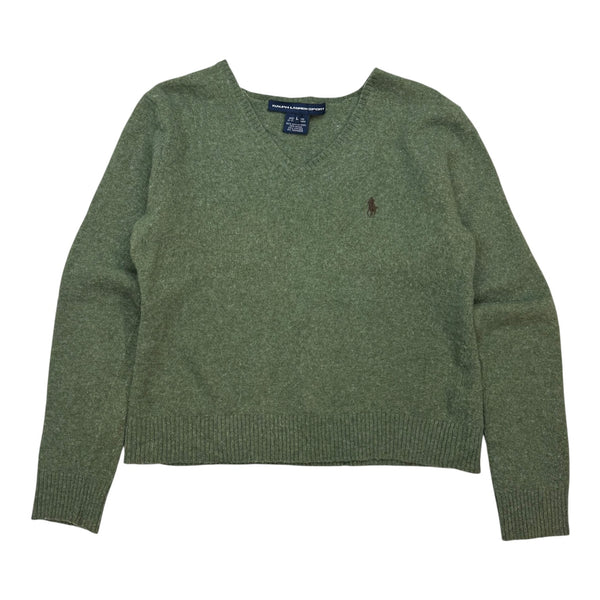 (W) Vintage Ralph Lauren Sport Merino Wool Sweater Green