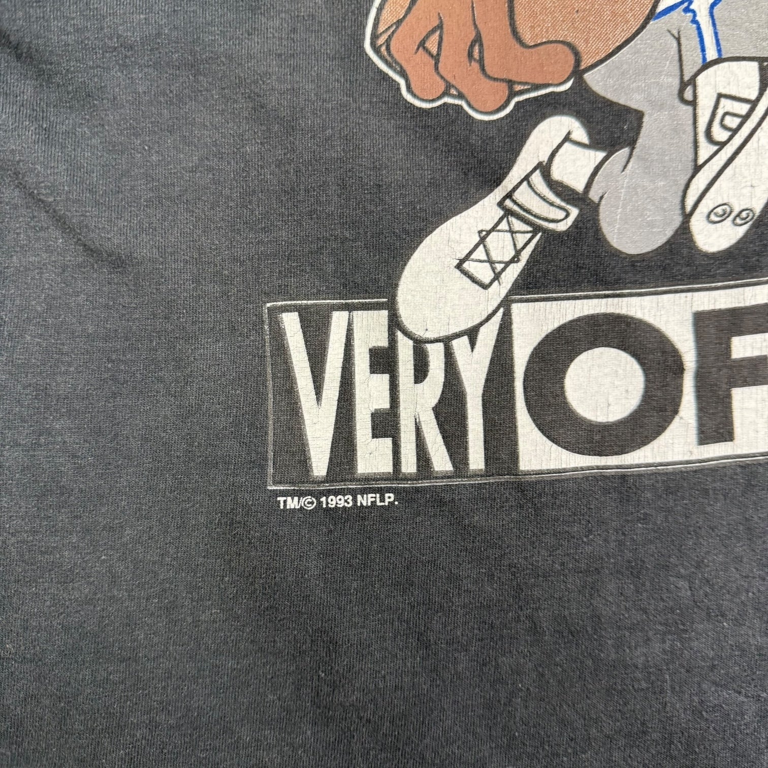 1993 NFL Dallas Cowboys Tasmanian Devil Tee Black