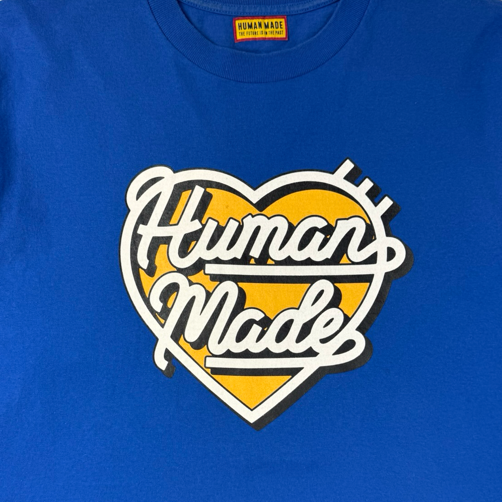 Human Made Large Heart Motif Long Sleeve T-Shirt Blue