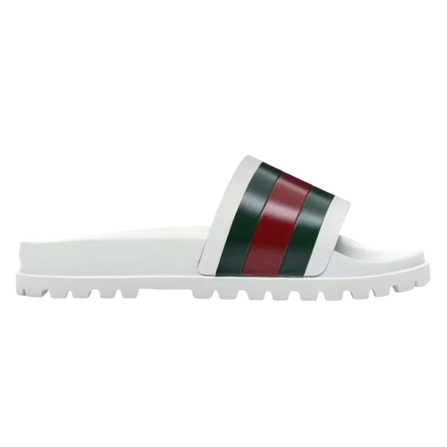 Gucci Web Slide Sandal White (Used)